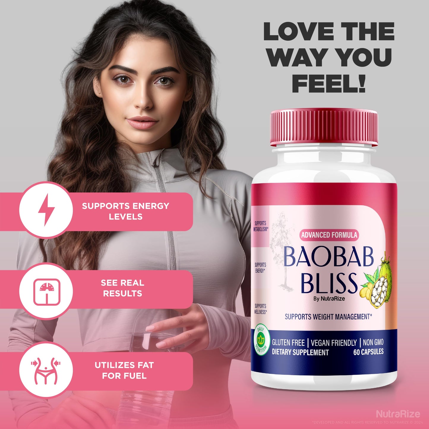 NutraRize Baobab Bliss Capsule, 120 Capsules