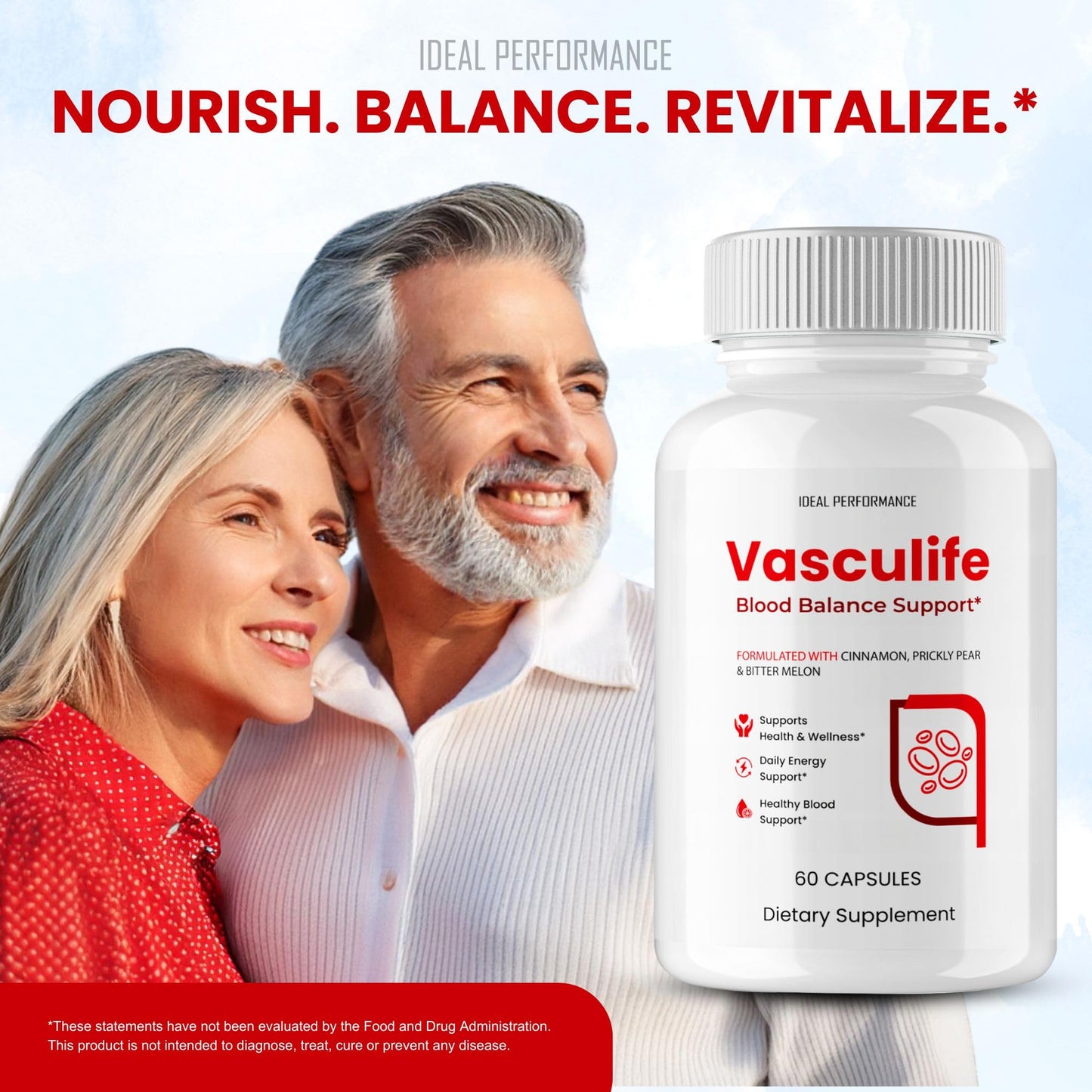 IDEAL PERFORMANCE Vasculife Blood Balance Support Capsules, 180 Capsules
