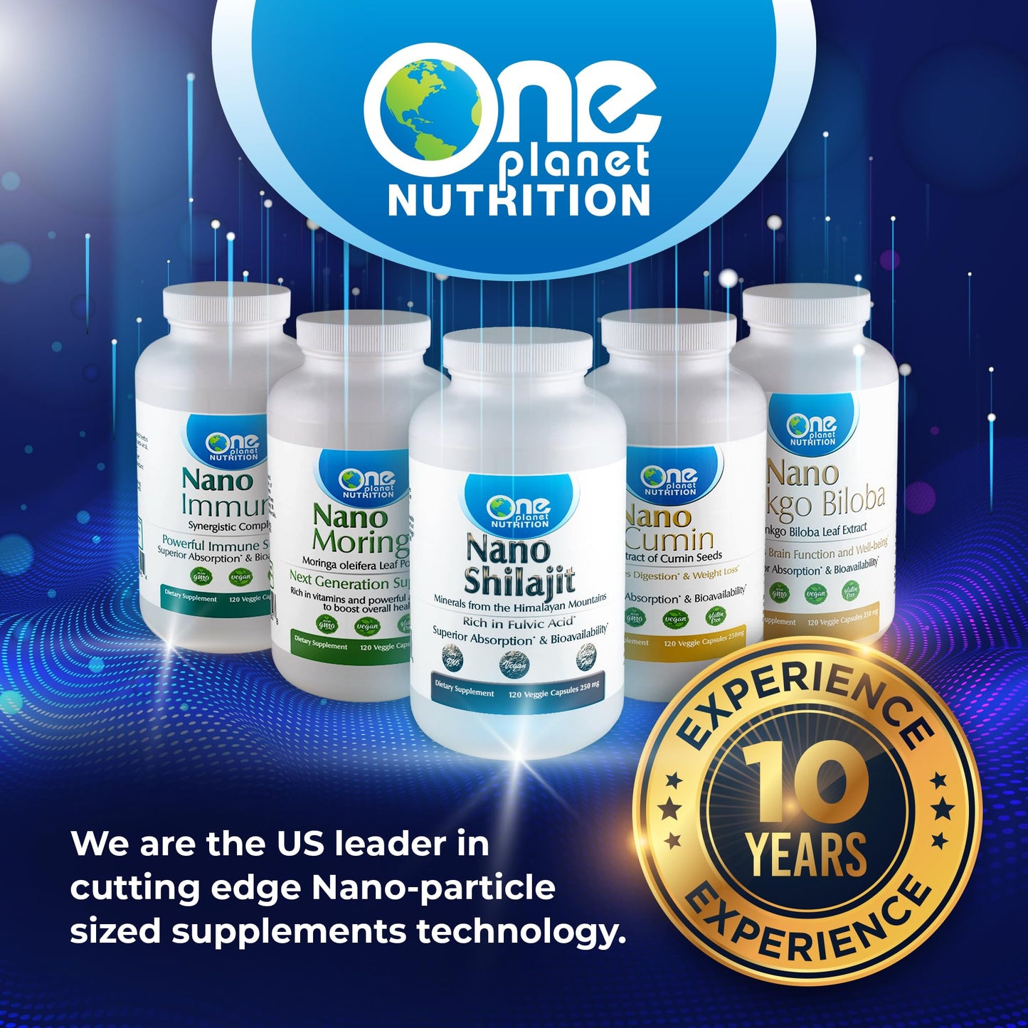 One Planet Nutrition Nano Shilajit 250 mg Capsule, 120 Count