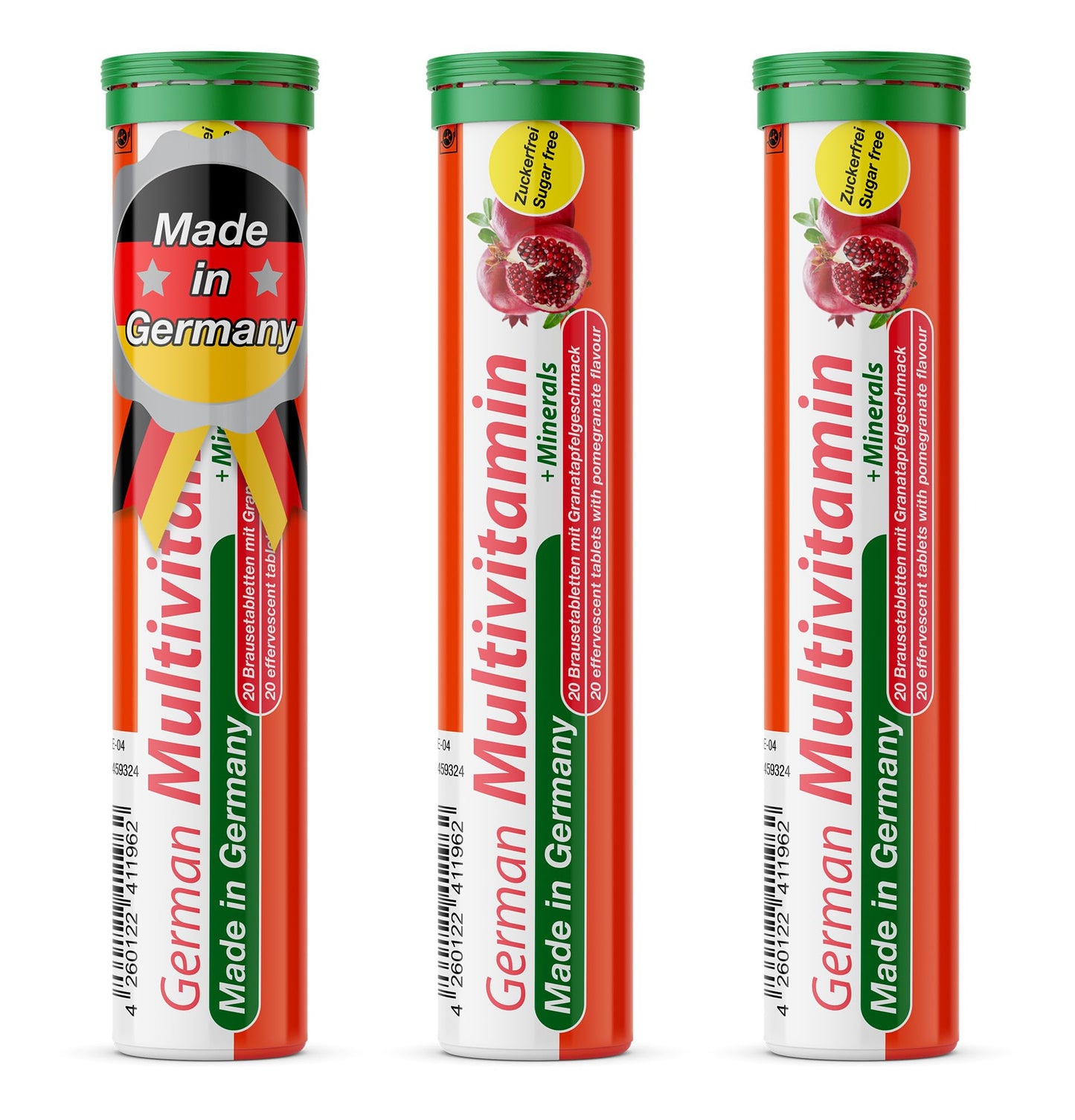 T&D German Multivitamin + Mineralien Drink Effervescent Tablets 60 Tablets