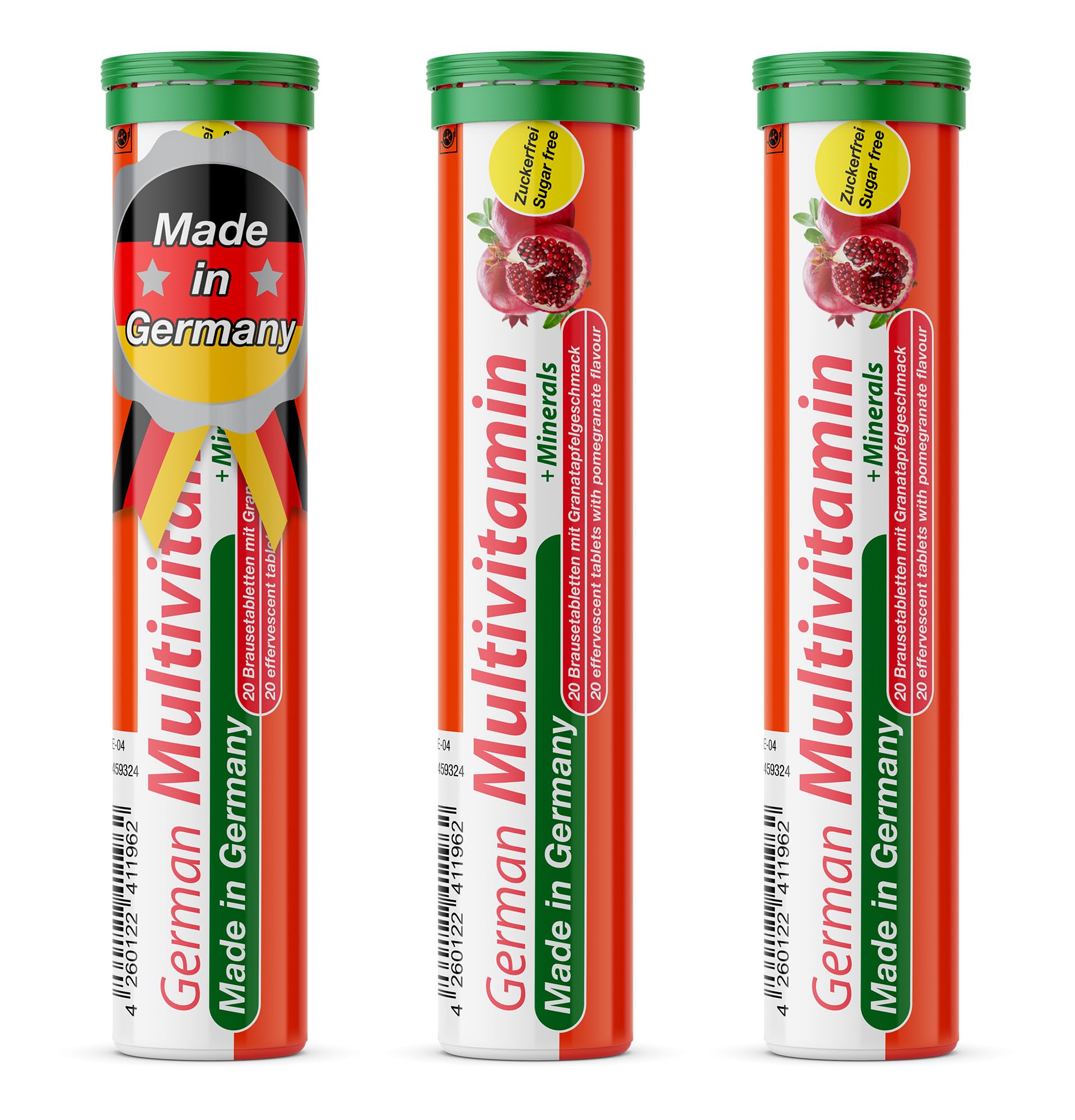 T&D German Multivitamin + Mineralien Drink Effervescent Tablets 60 Tablets