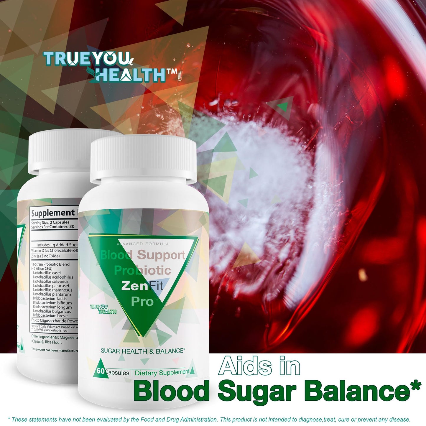 True You Health Blood Support Probiotic Zenfit Pro 60 Capsules