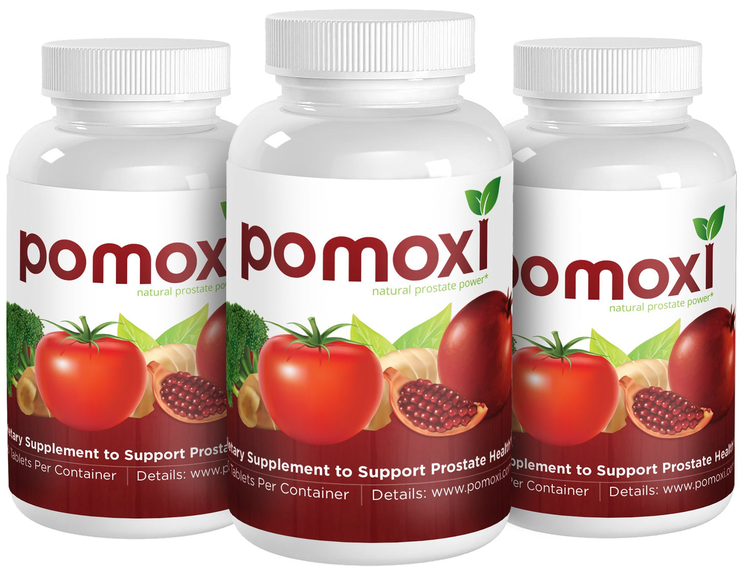 Pomoxi Prostate Health Supplement for Men – 11-Ingredient Natural Blend with Green Tea, Pomegranate, Broccoli & Turmeric – Antioxidant Support for Prostate Wellness, 90 Tablets