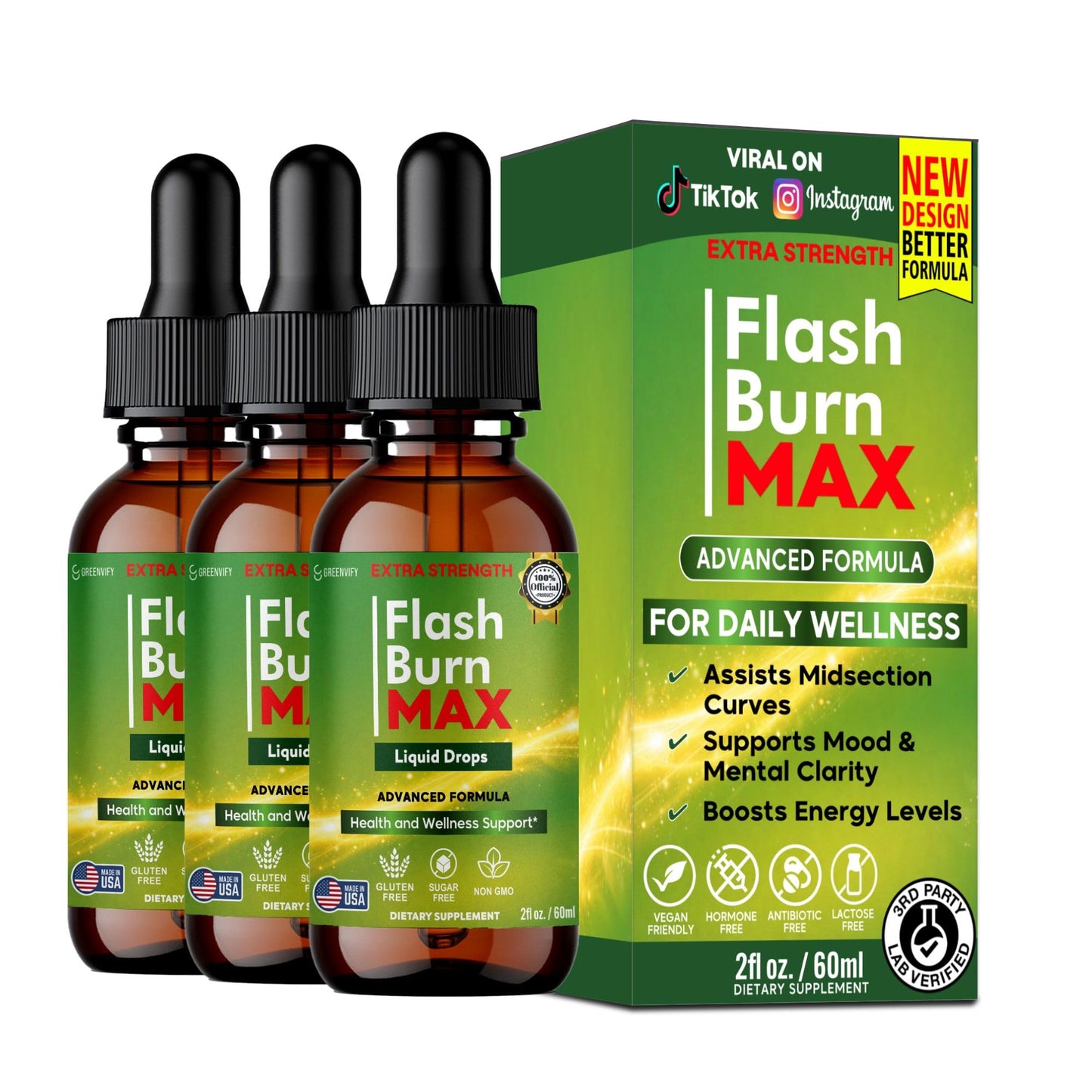 GREENVIFY Flash Burn MAX 60 Capsules