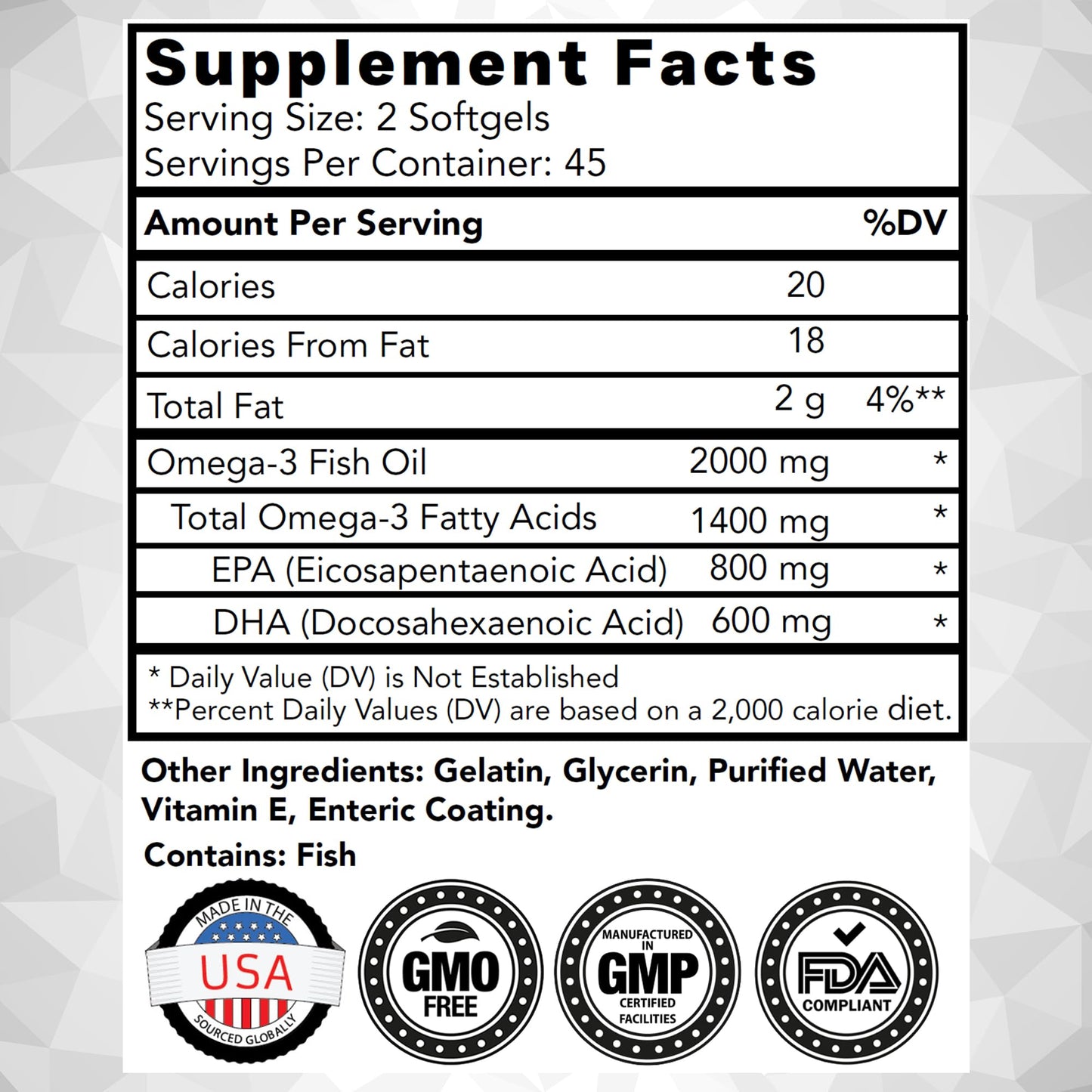 tnvitamins Burpless Omega-3 Fish Oil Softgels 90 Count