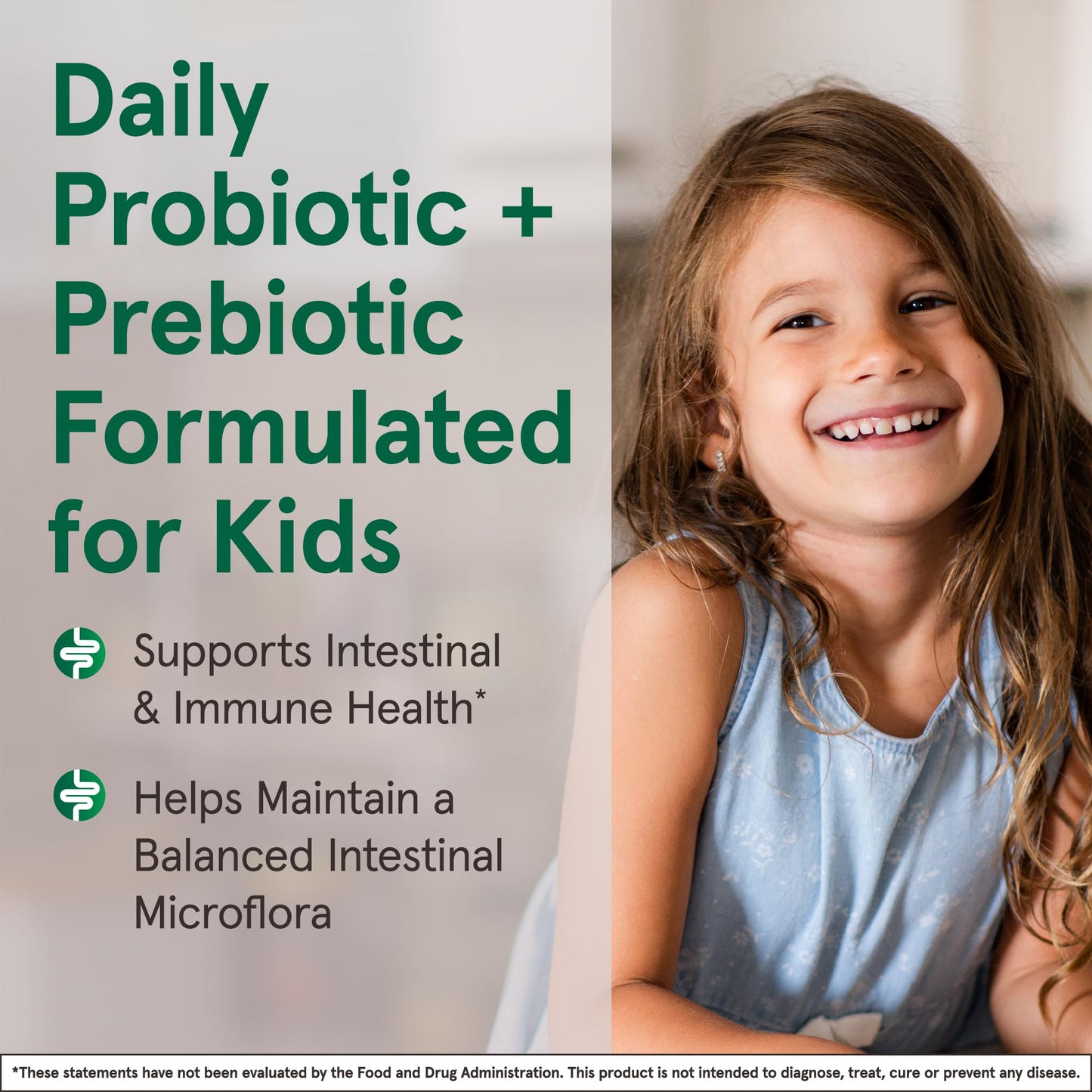 Jarrow Formulas Jarro-Dophilus Kids Probiotics and Prebiotics 1 Billion CFU, Chewable Tablets 60
