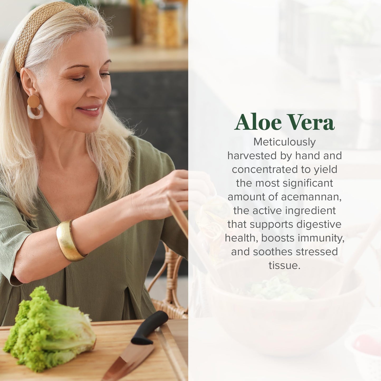 Global Healing Center Aloe Vera Bio-Active Organic Leaf Supplement 200x Concentrate Capsule, 60 Capsules
