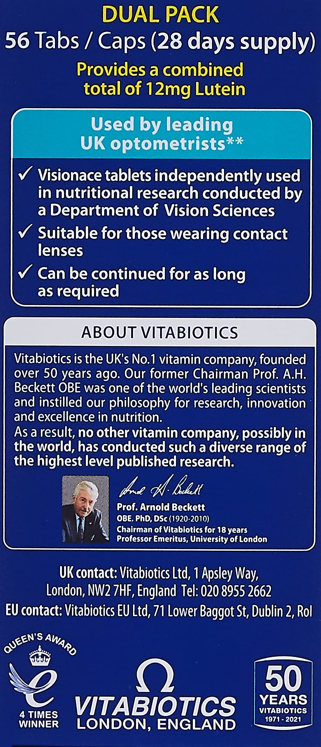 Visionace Visionace Plus Dual Pack 56 Tablets