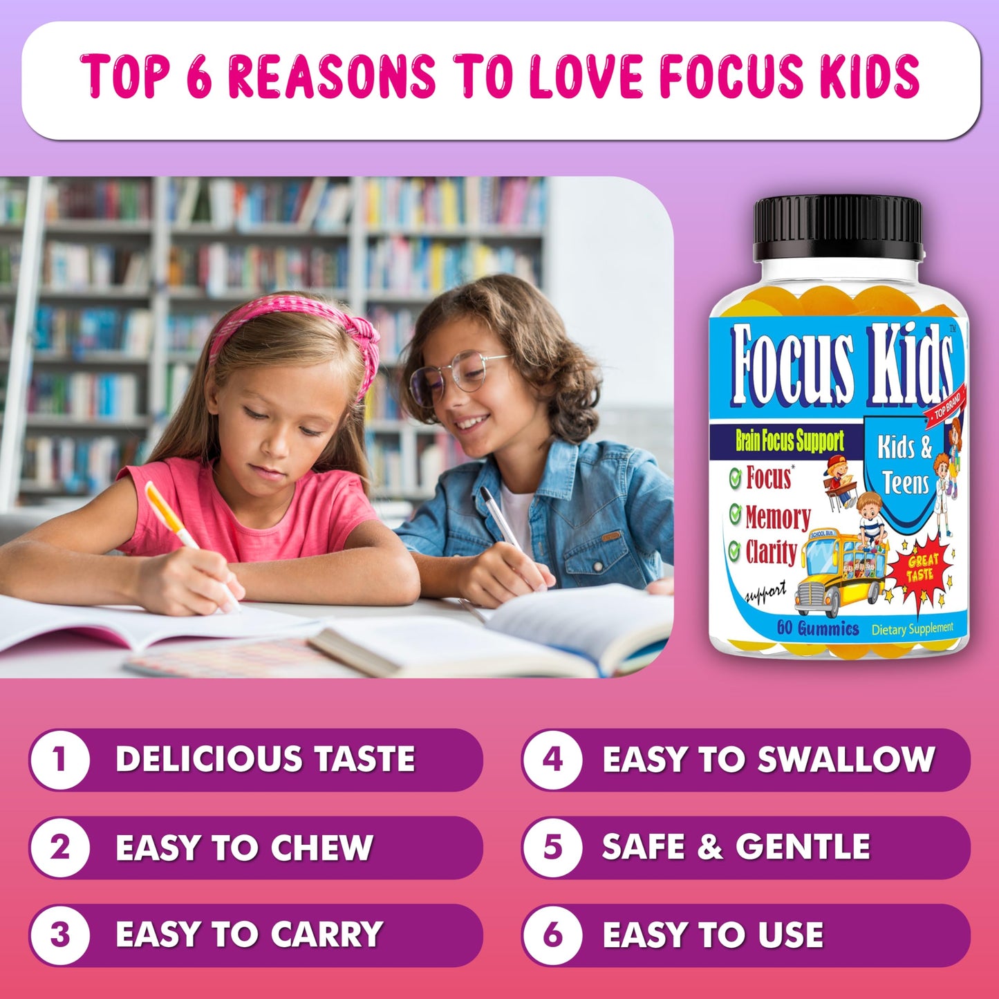 Celebrity LifeStyle Product Focus Kids Gummies, 60 Count