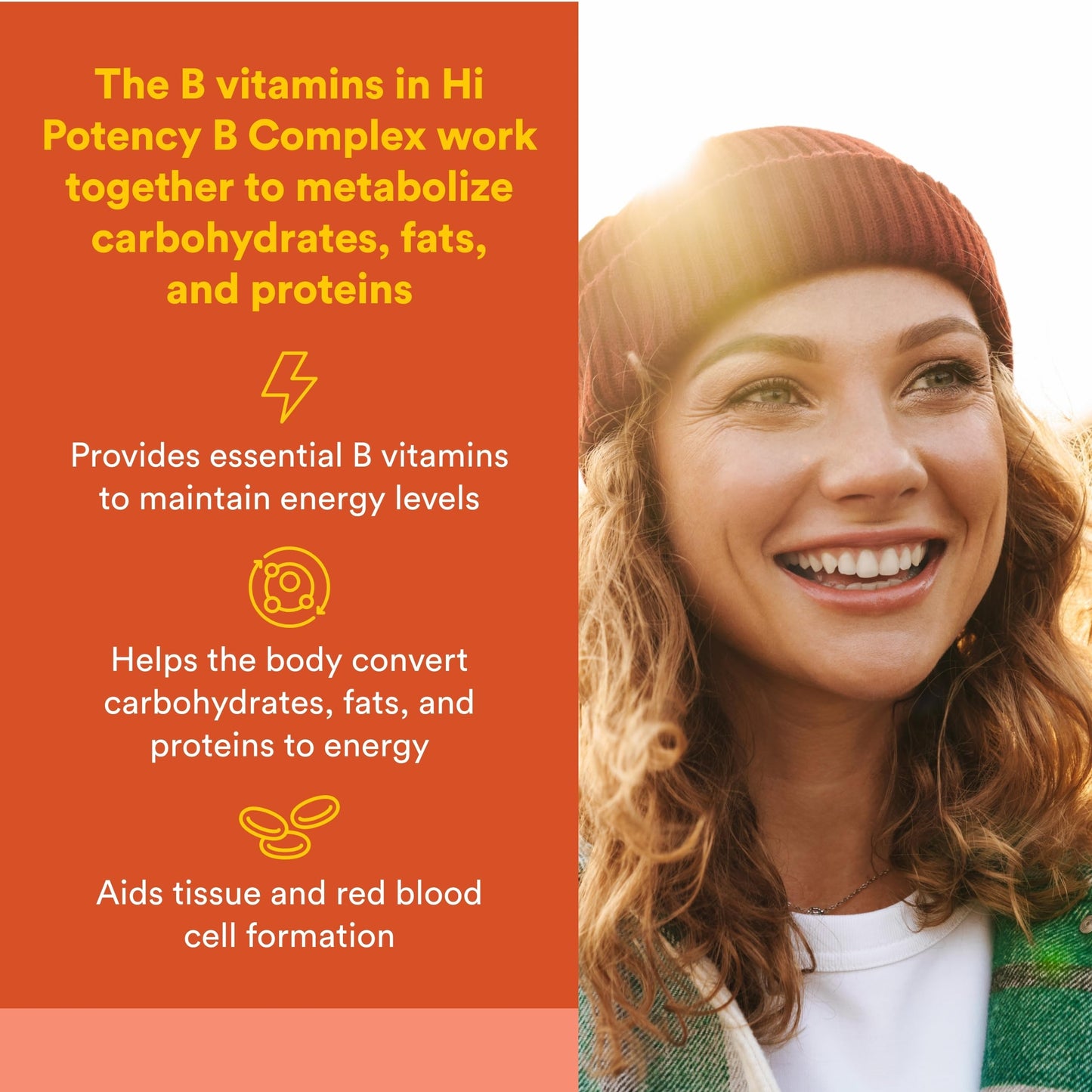 Natural Factors Hi Potency B Complex Capsule 90 Capsules