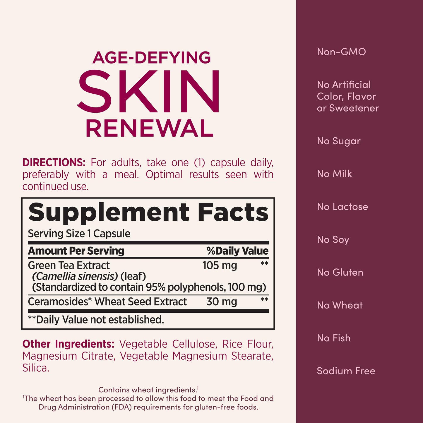 Nature’s Bounty Optimal Solutions Age-Defying Skin Renewal, 30 Capsules