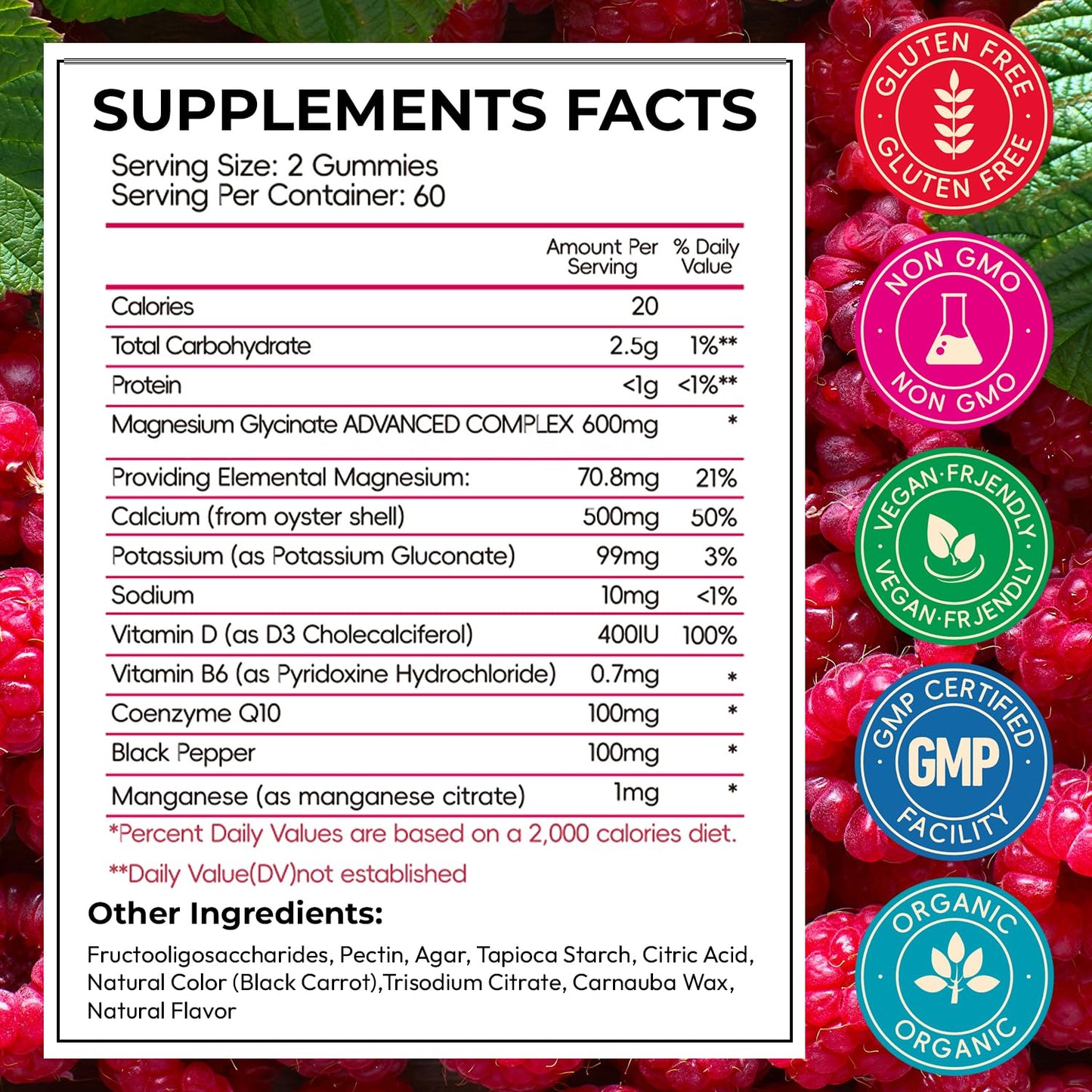 Xytora Magnesium Glycinate Gummies 600mg, 240 Count