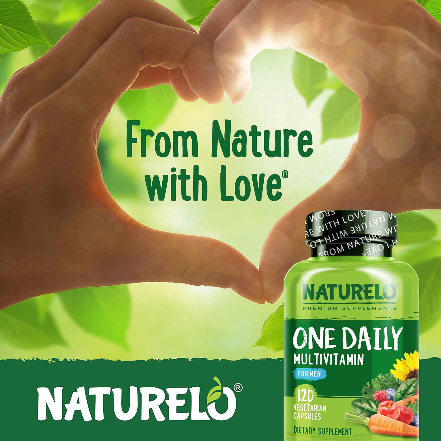 NATURELO Mens Multivitamins Capsule 120 Count