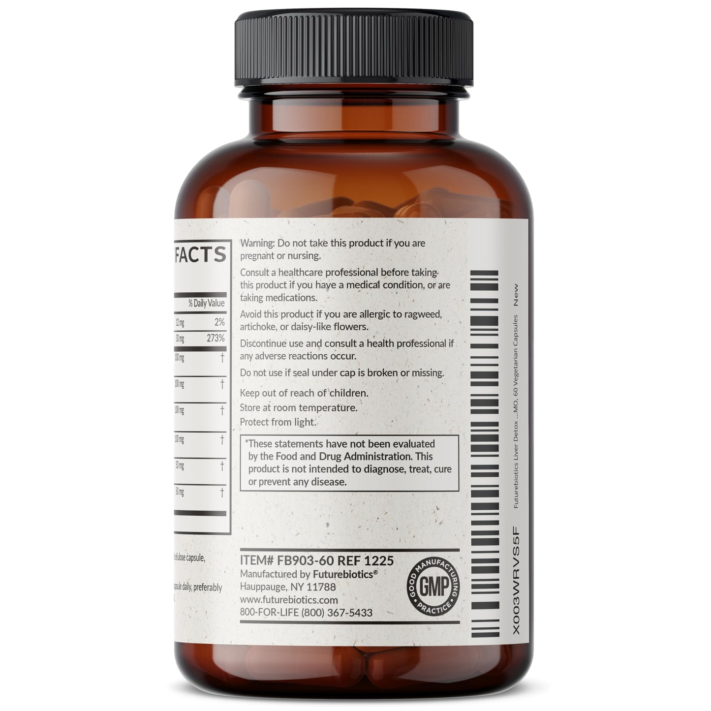 Futurebiotics Liver Detox Advanced Detox & Cleanse Formula 60 Capsules