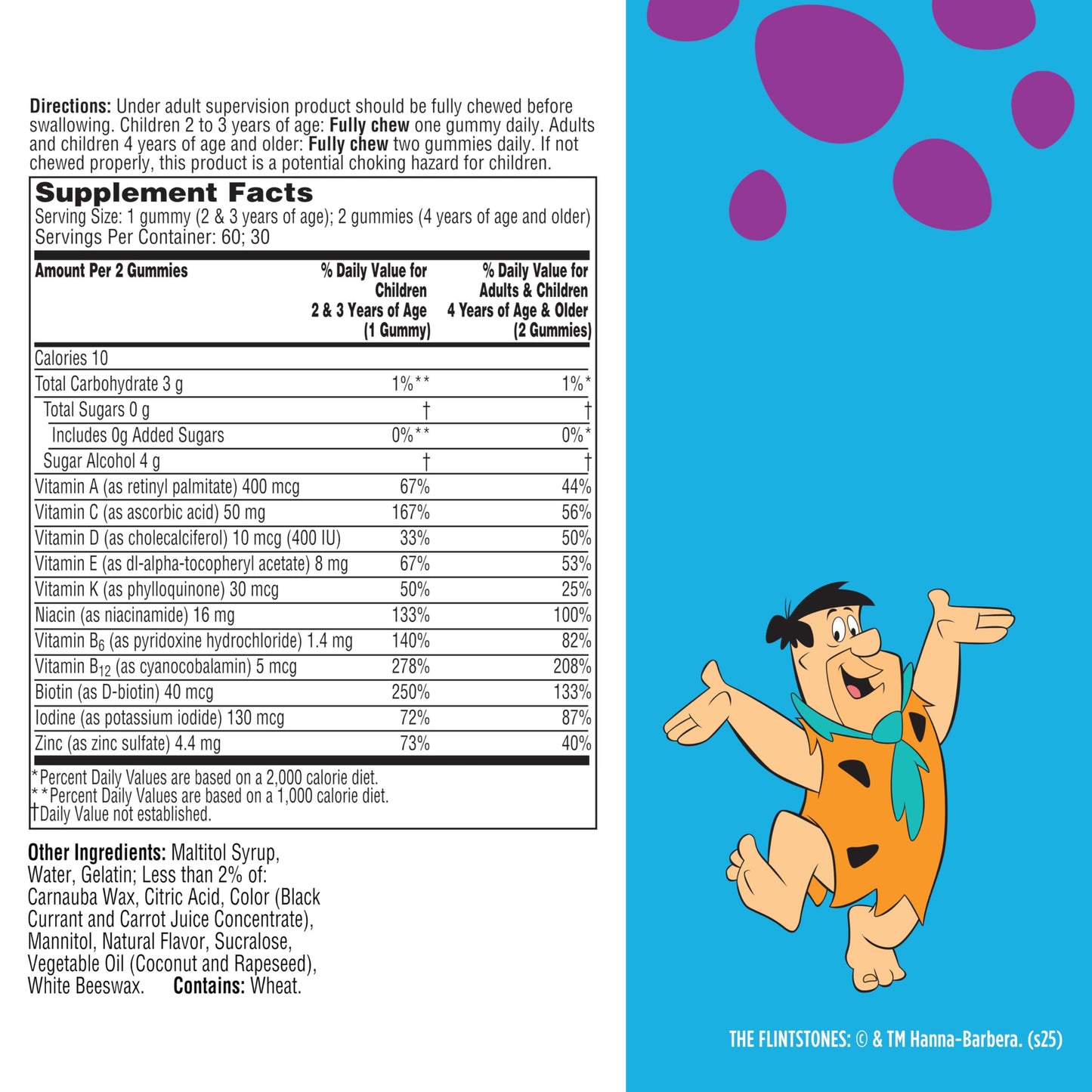 Flintstones Vitamins Multivitamins for Kids Gummy, 60 Count