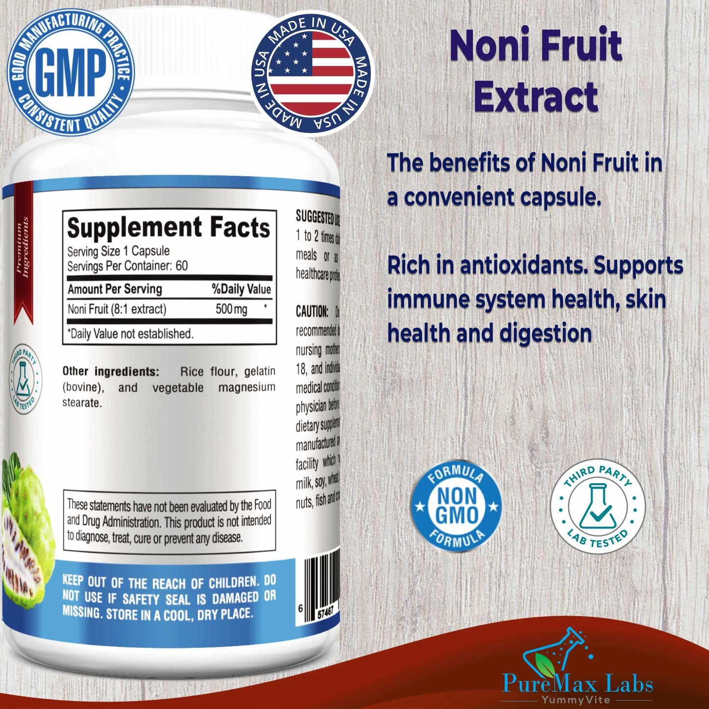 YUMMYVITE Noni Capsules 60 Capsules
