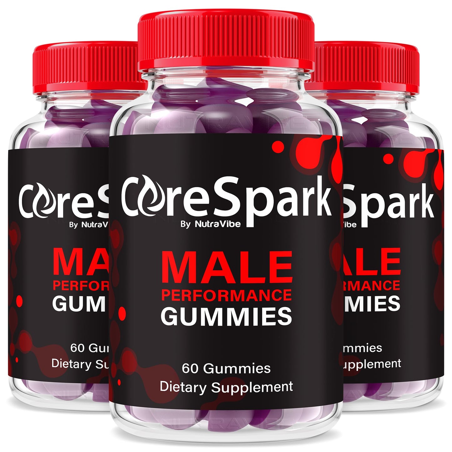 NutraVibe Core Spark Performance Gummies, 180 Gummies