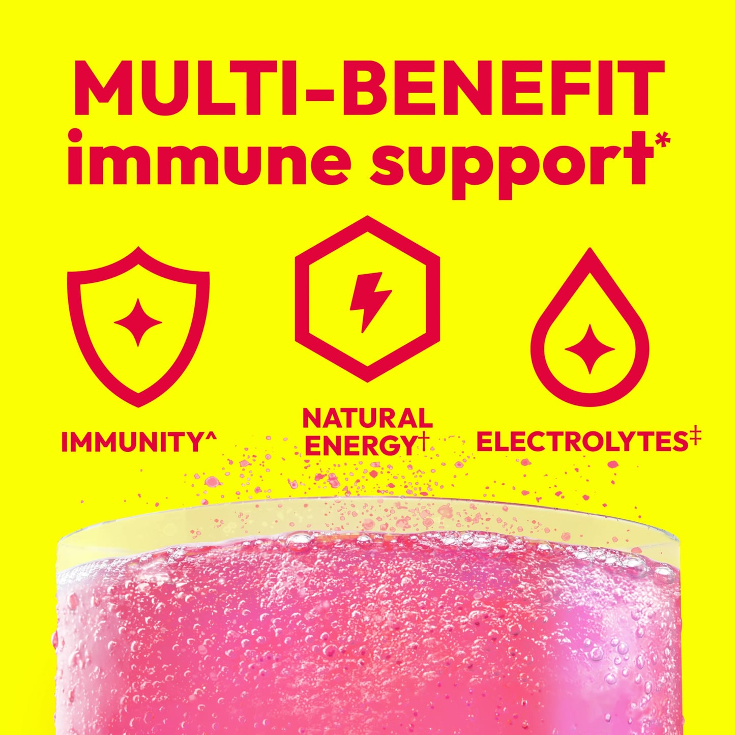 Emergen-C 1000mg Vitamin C Immune Support Powder Pink Lemonade, 9.9 oz