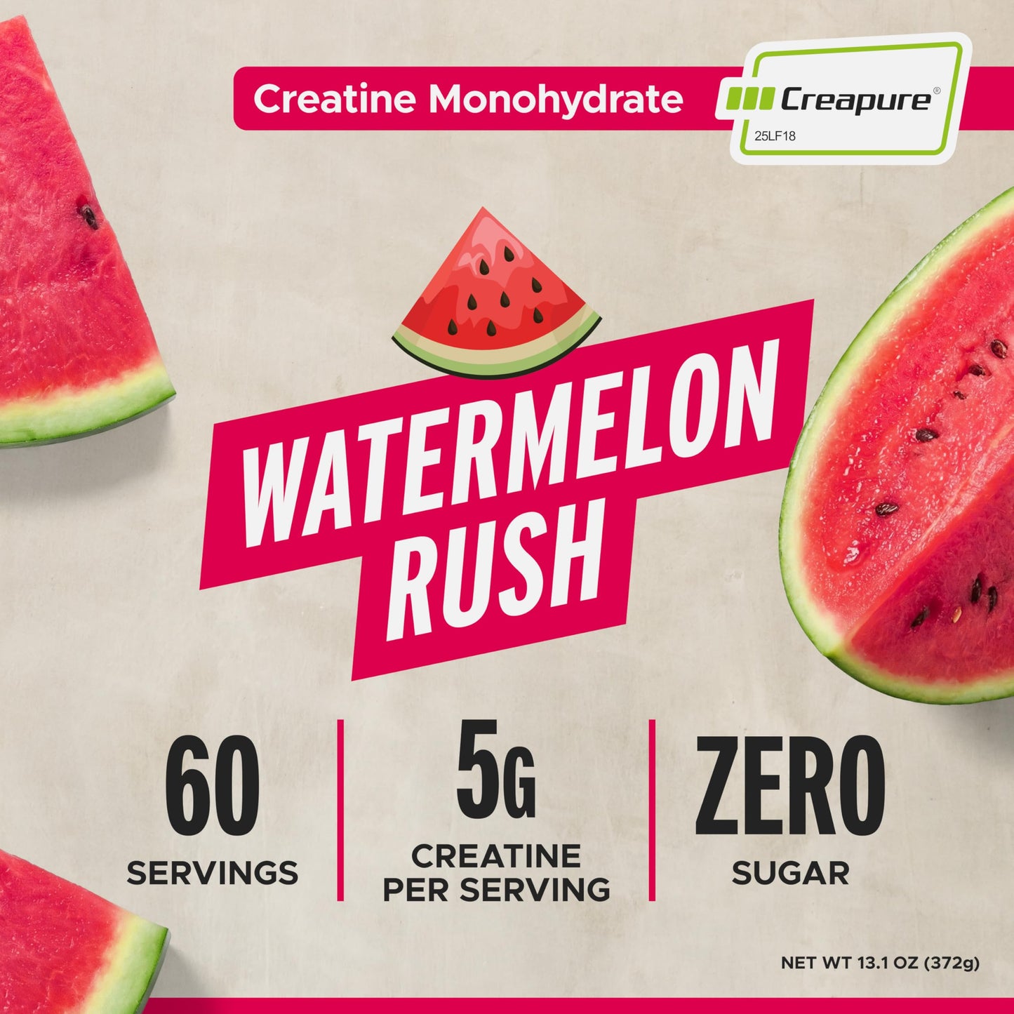 LIFEAID FITAID Creatine CreaPure Watermelon Rush Powder 0.22 Ounce