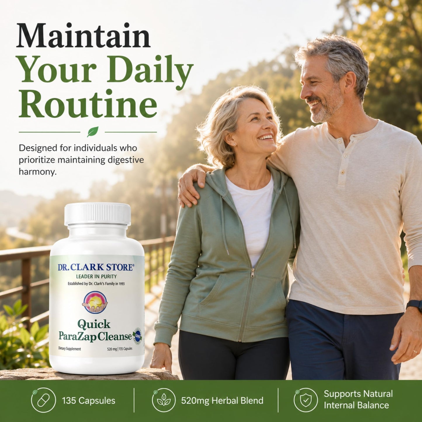 Dr Clark Store para-Zap 520mg Capsule, 135 Count