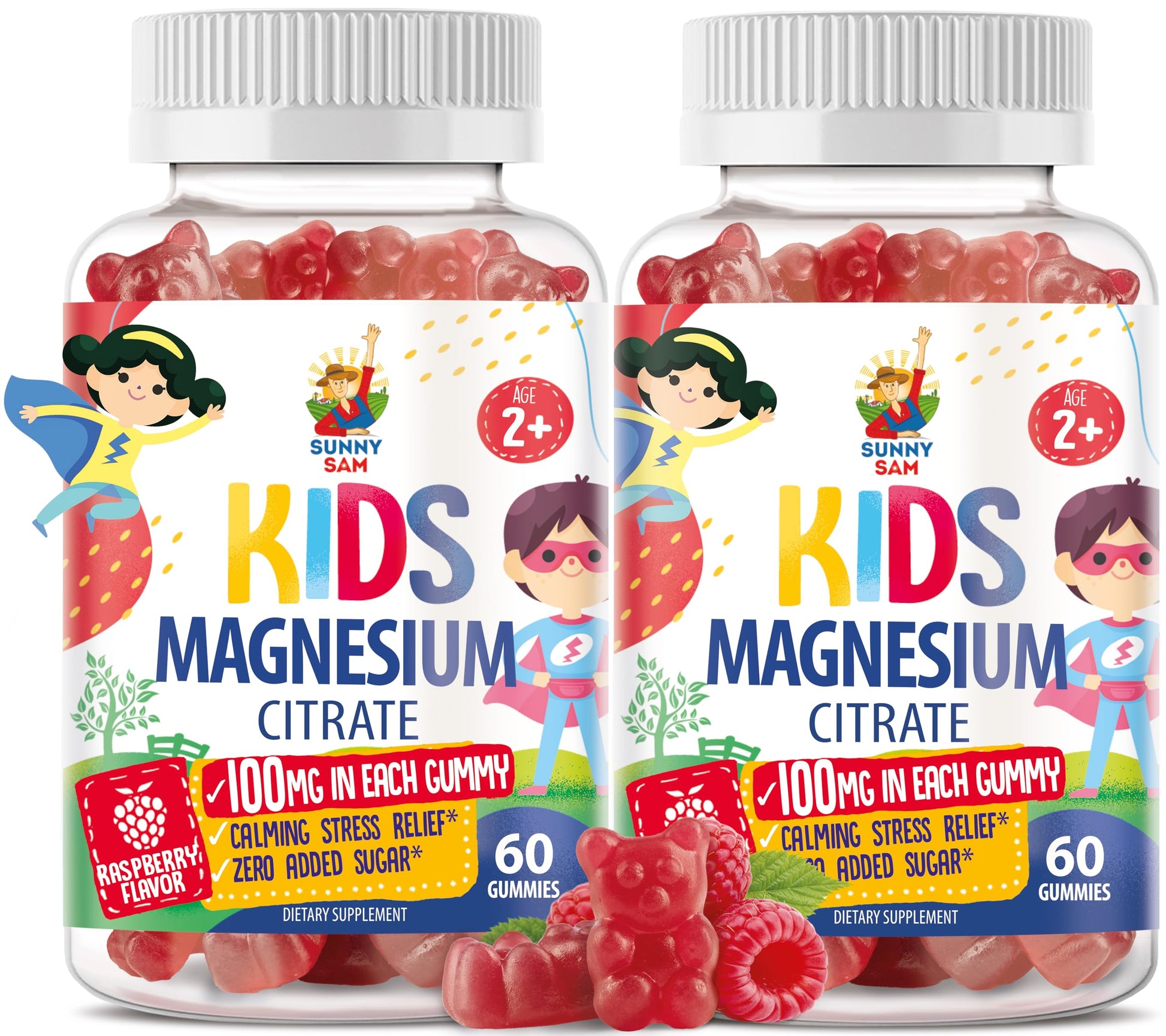 SUNNY SAM Magnesium Gummies 120 Count