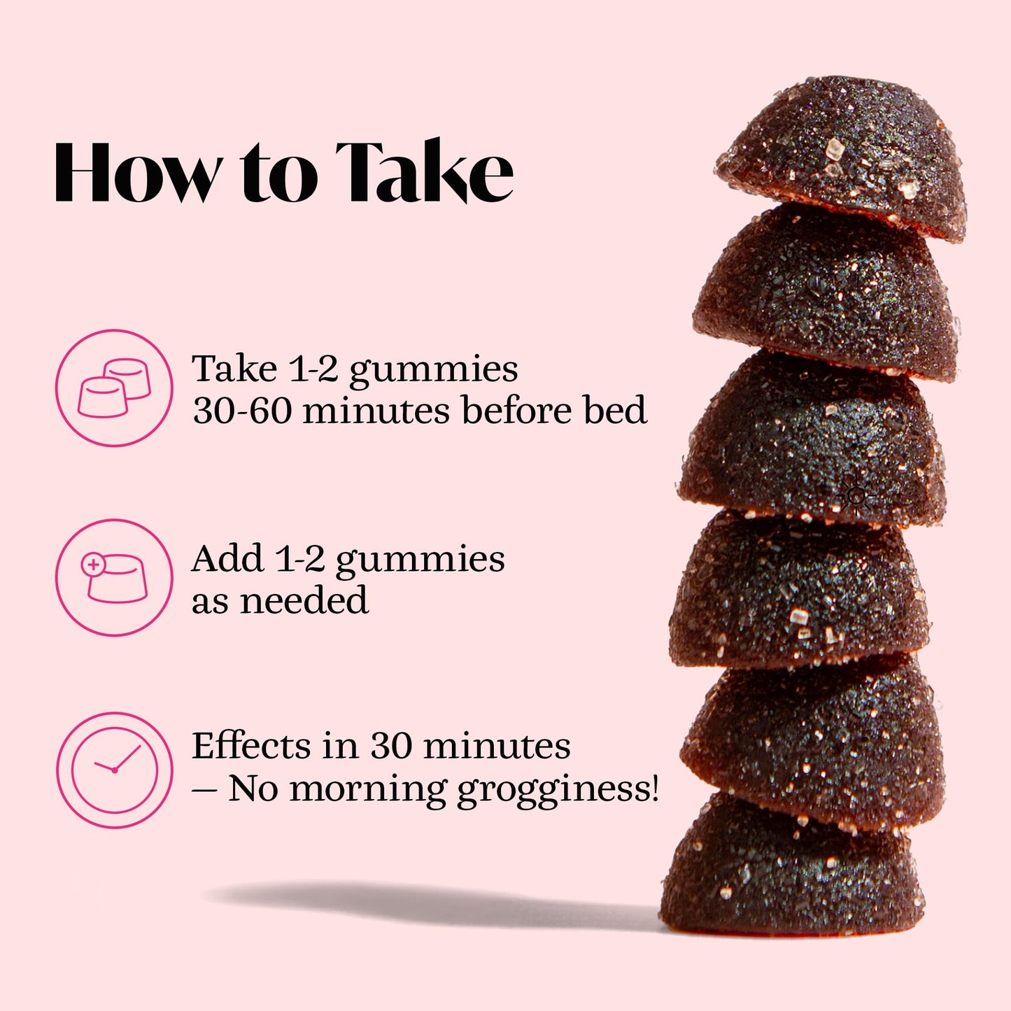 Winged Wellness Sleepyhead Natural Sleep Gummies for Women, 14 Count