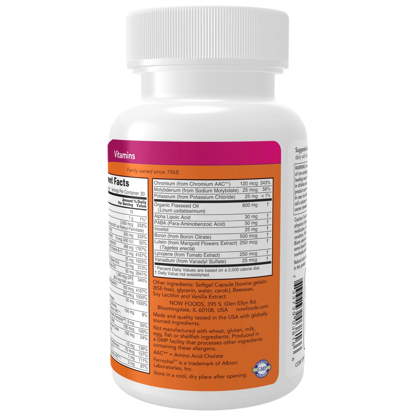 NOW Foods Liquid Multi Gels with Lutein and Lycopene, plus Flax Seed Oil Softgels, 60 Softgels