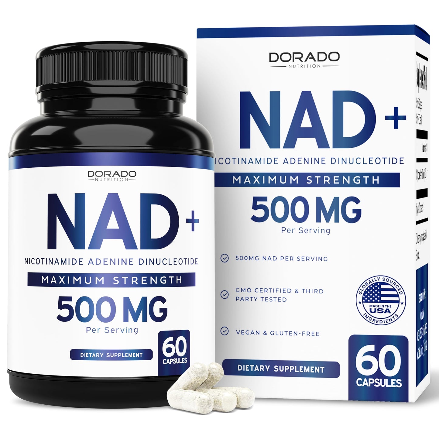 Dorado Nutrition NAD+ Supplement Capsule 60 Count