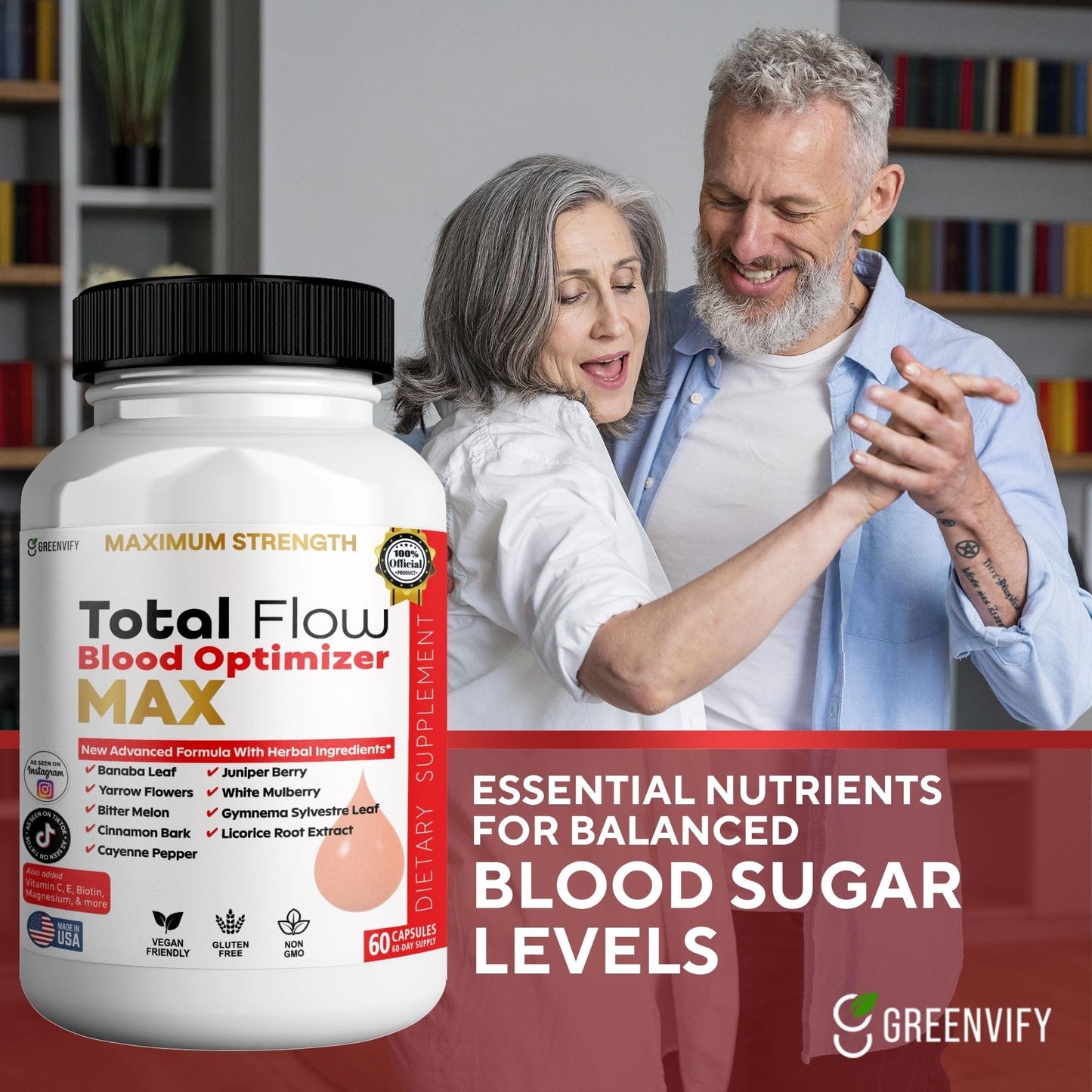GREENVIFY Total Flow Blood Optimizer Max 60 Capsules