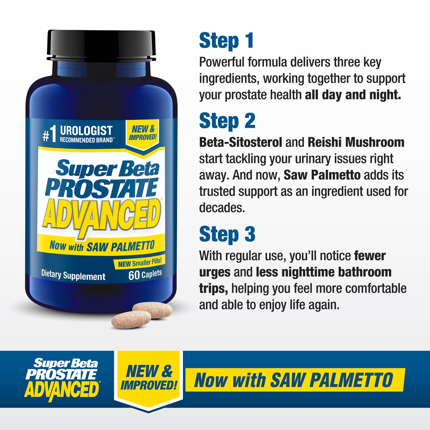 SUPER BETA PROSTATE Advanced with Saw Palmetto 180 Caplets