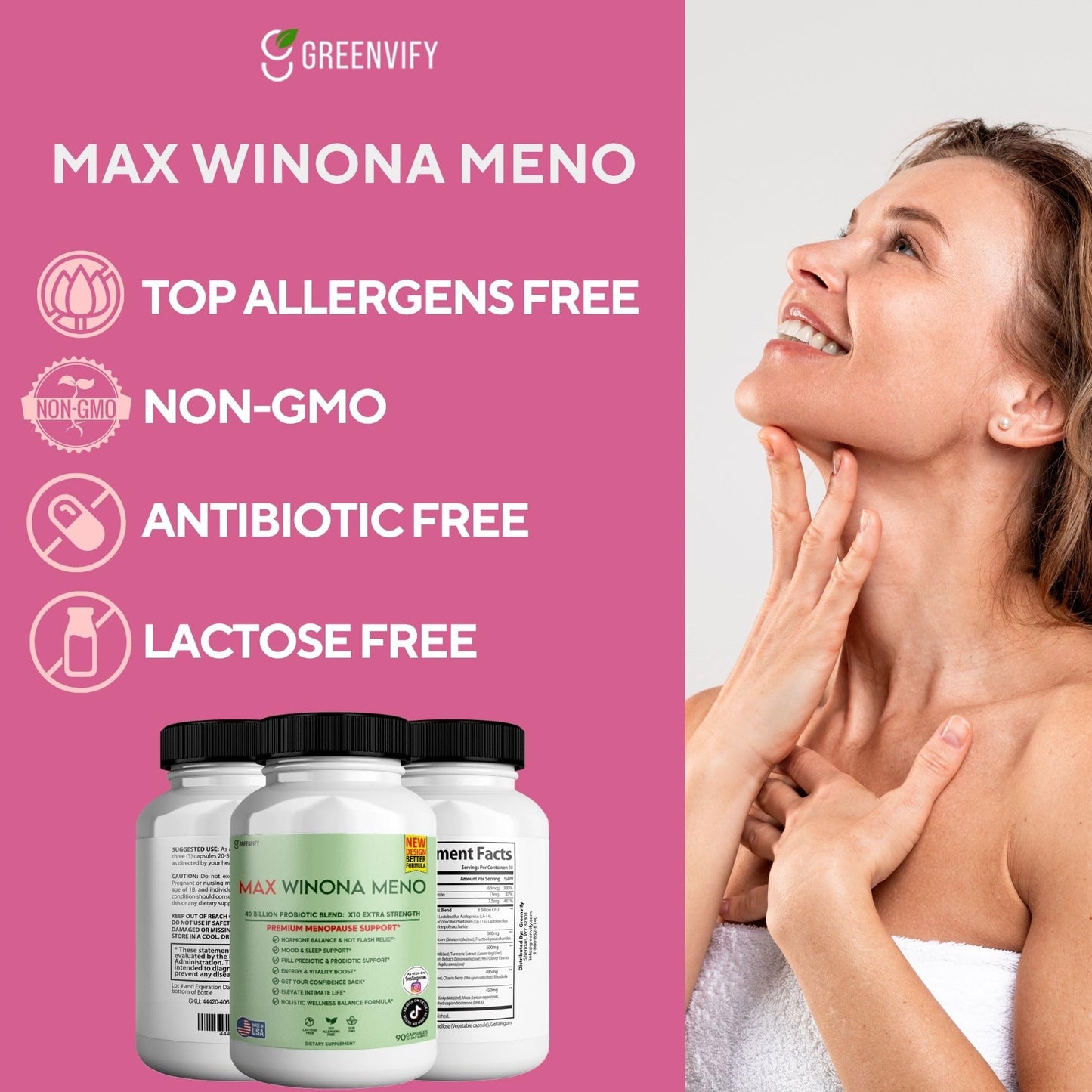 Max Winona Meno Winona Max Premium Menopause Support Capsules 60