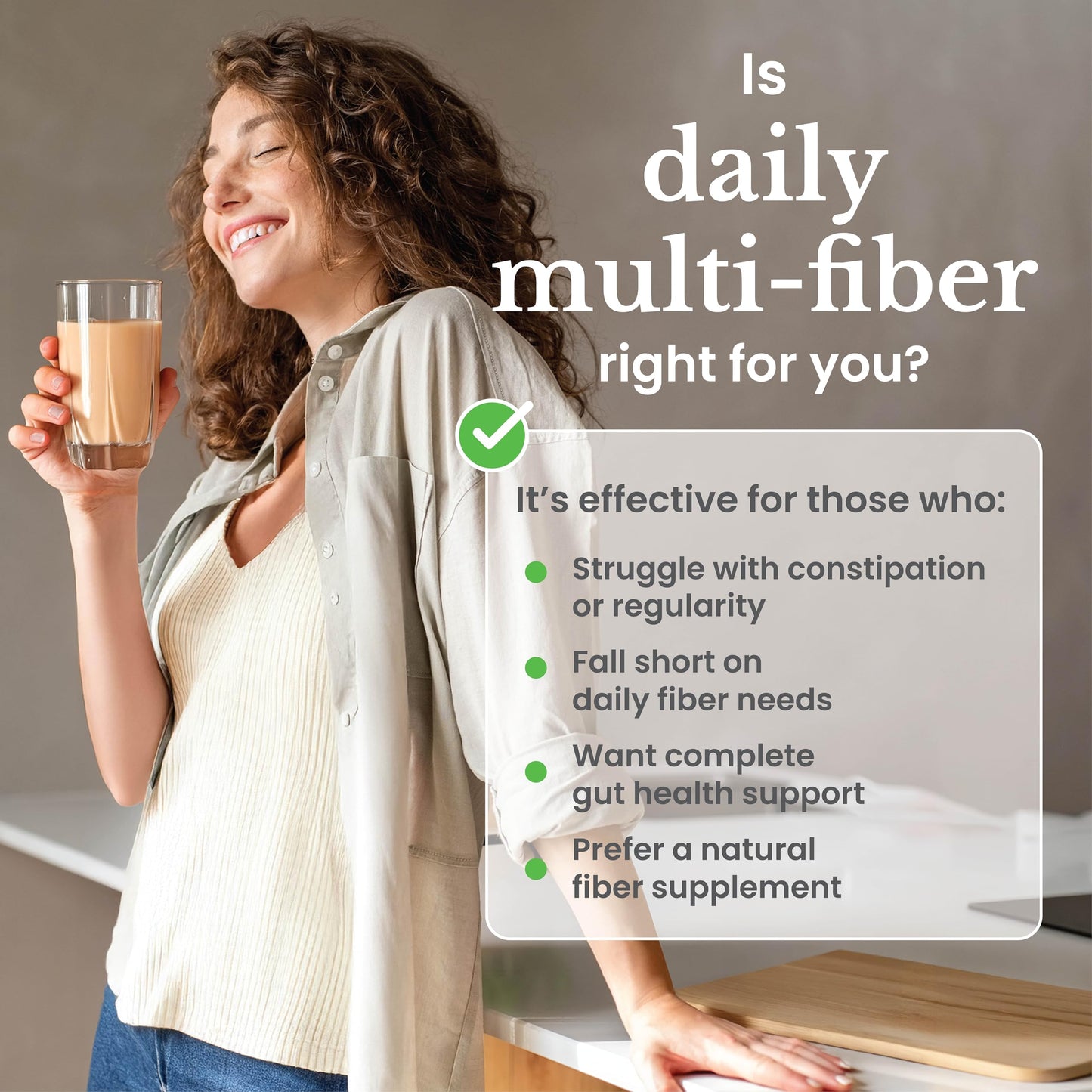nbpure Daily Fiber Powder Blend for Digestive Health, Cholesterol Support, Healthy Weight Management - with Prebiotic, Insoluble, Soluble Fiber + 4 Probiotic Strains, Coconut Lime, Powder, 9.5 oz