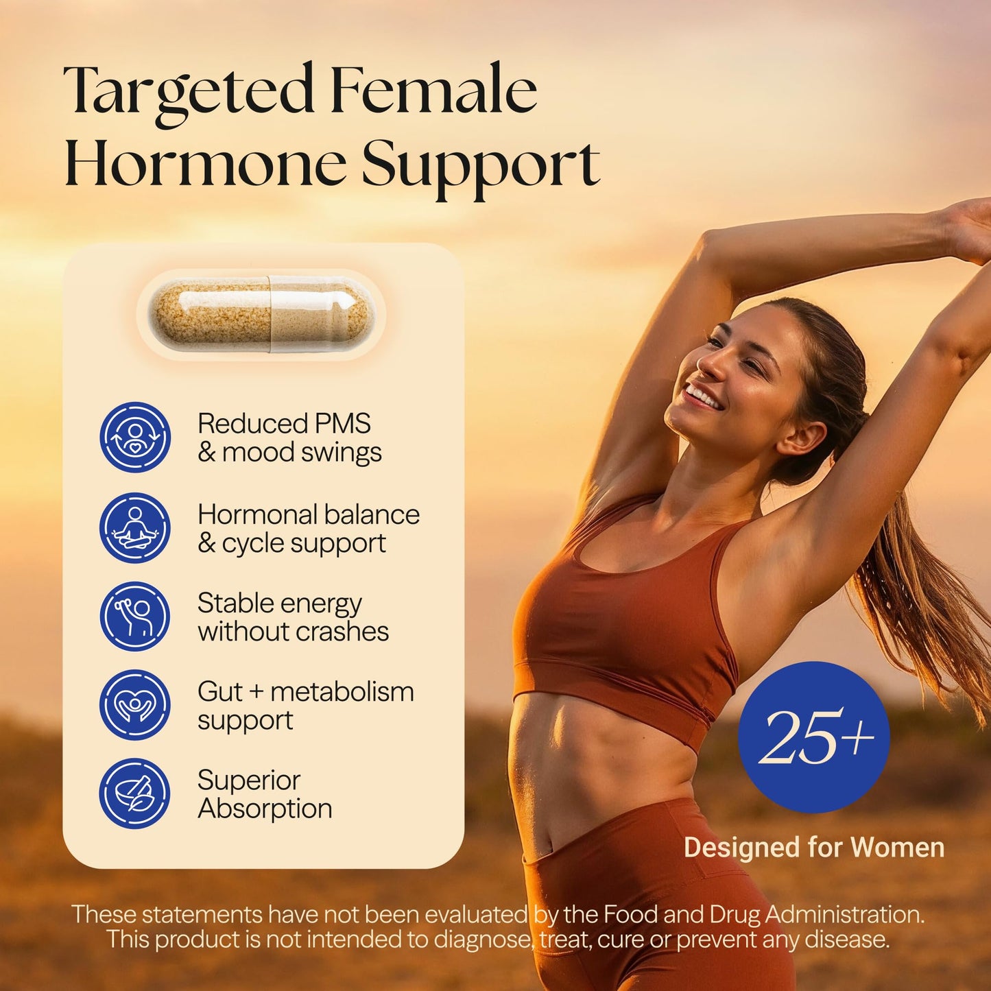 OVA Flame Beef Organ Supplement for Women, 120 Capsules