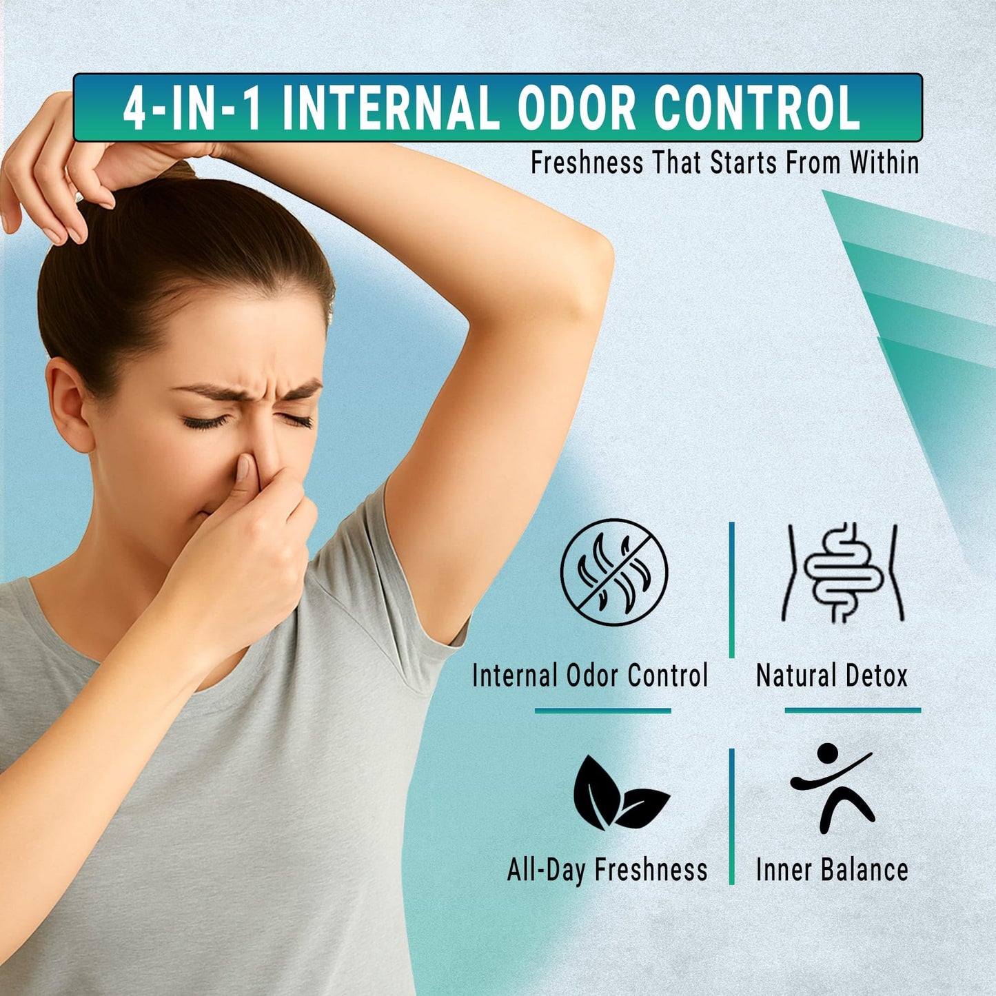 ISMA 4-in-1 Internal Deodorant Capsule 60 Capsules