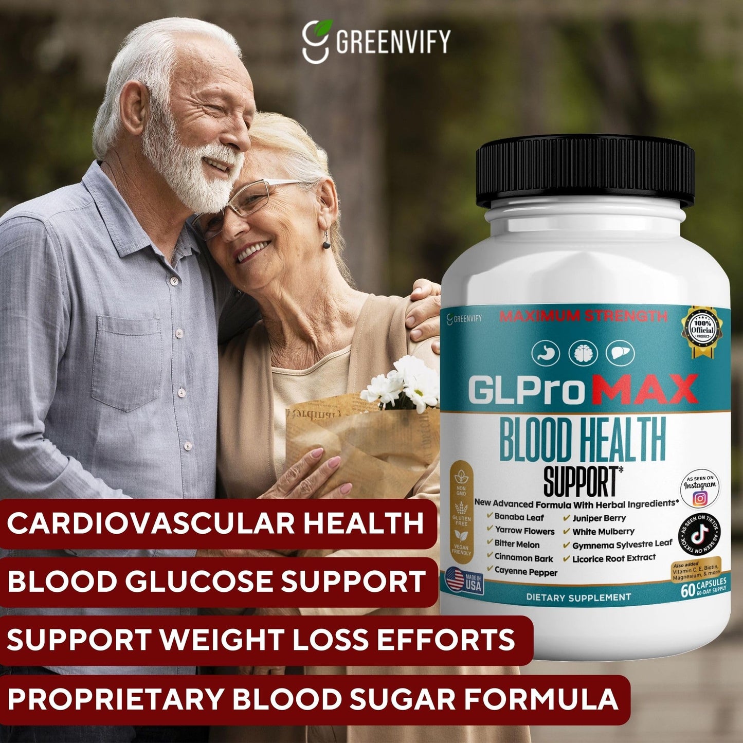 GREENVIFY GLProMAX Blood Health Support Capsules, 60 Count