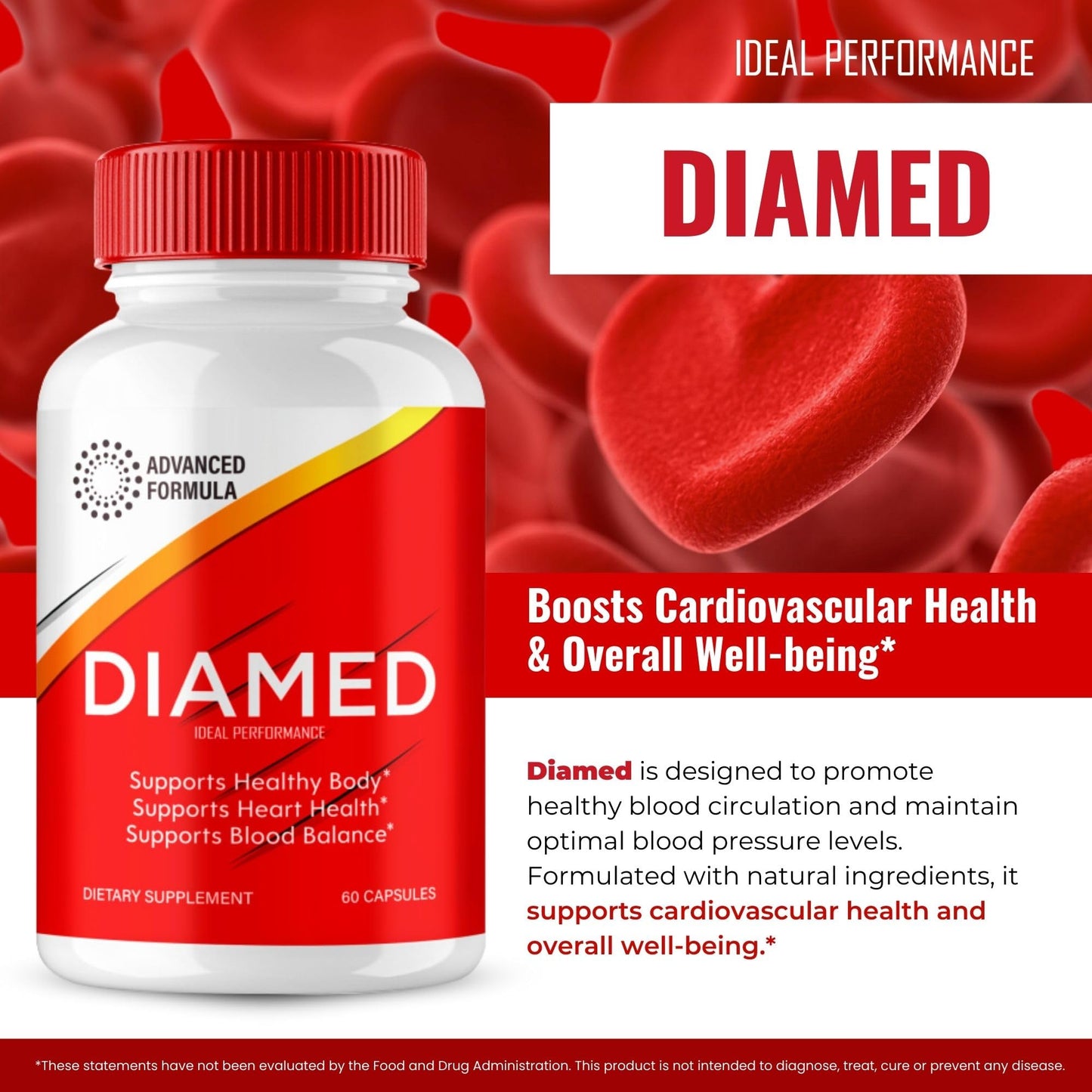 IDEAL PERFORMANCE Diamed Capsule 60 Count