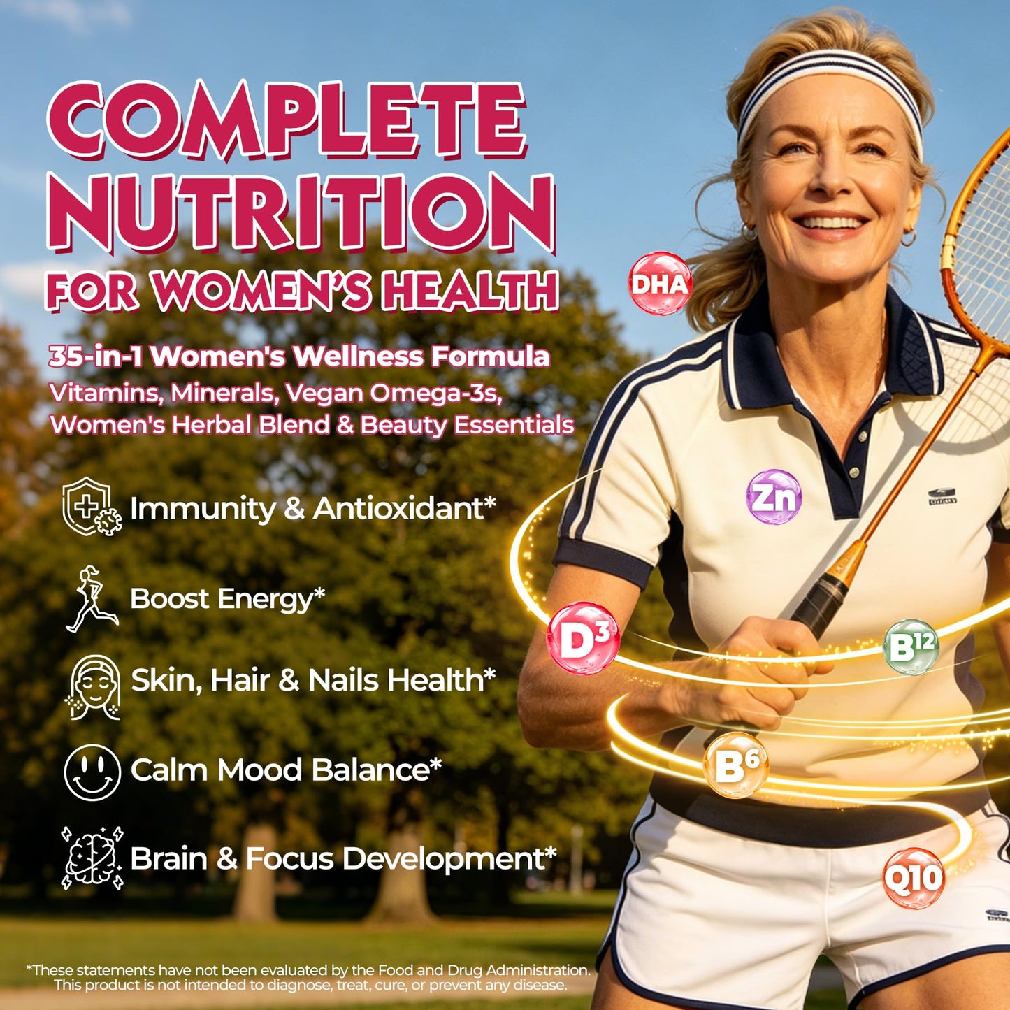 NEVISS Women's Methylated Multivitamin Gummies, 60 Count