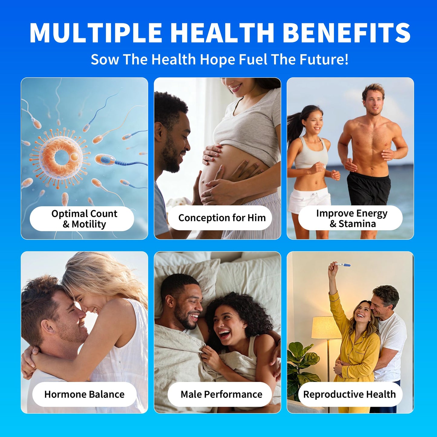 Ulvara Male Fertility Supplements with CoQ10, Maca Root, Zinc, 120 Capsules