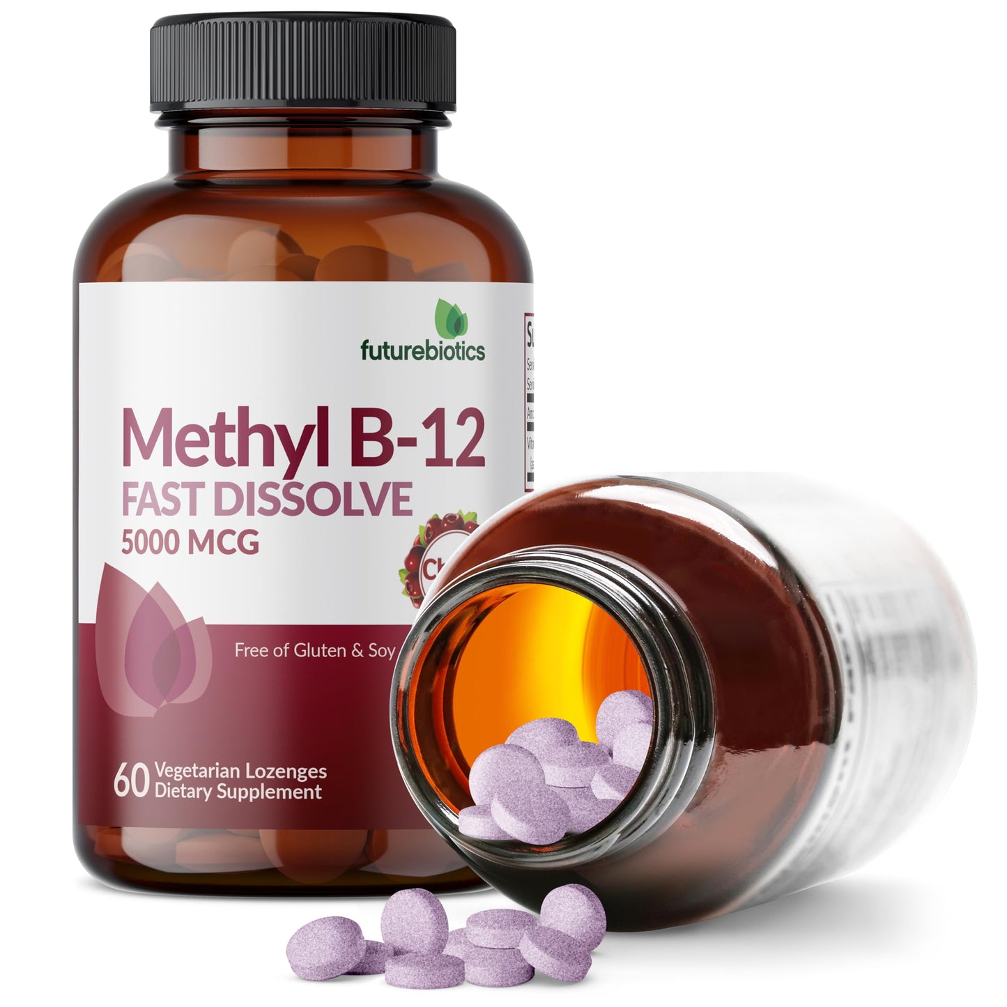 Futurebiotics Methyl B12 5000 MCG Vitamin B12 Methylcobalamin Tablet, 60 Tablets