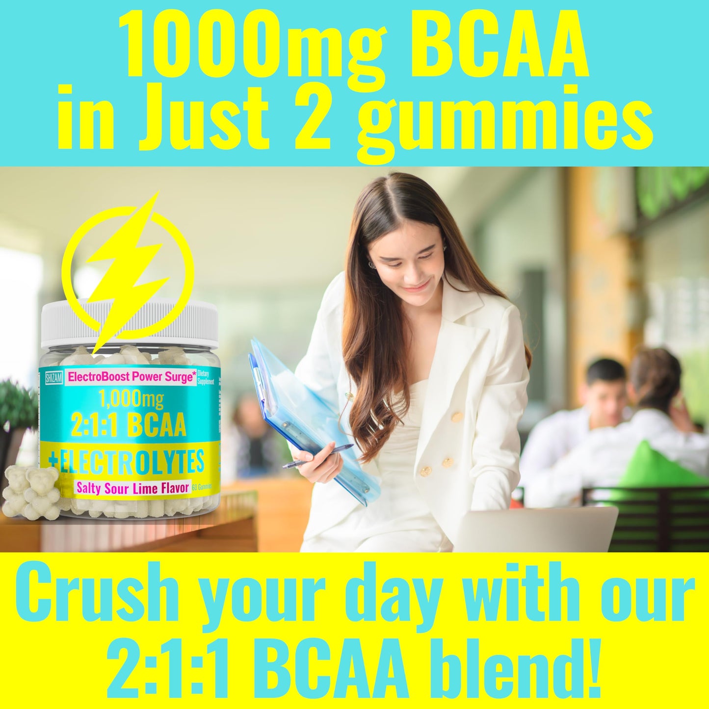 SHIZAM Electrolyte BCAA 60 Gummies