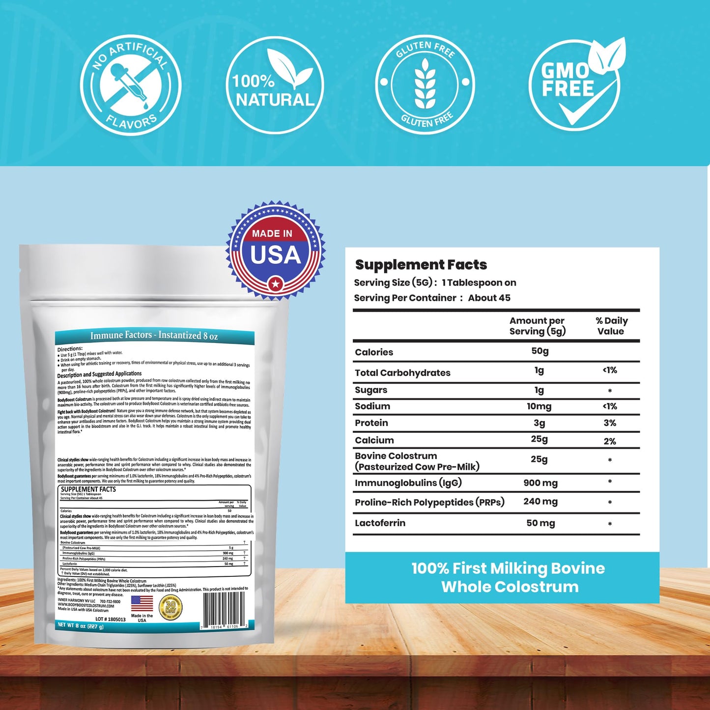 BodyBoost Colostrum Powder 8 Ounces