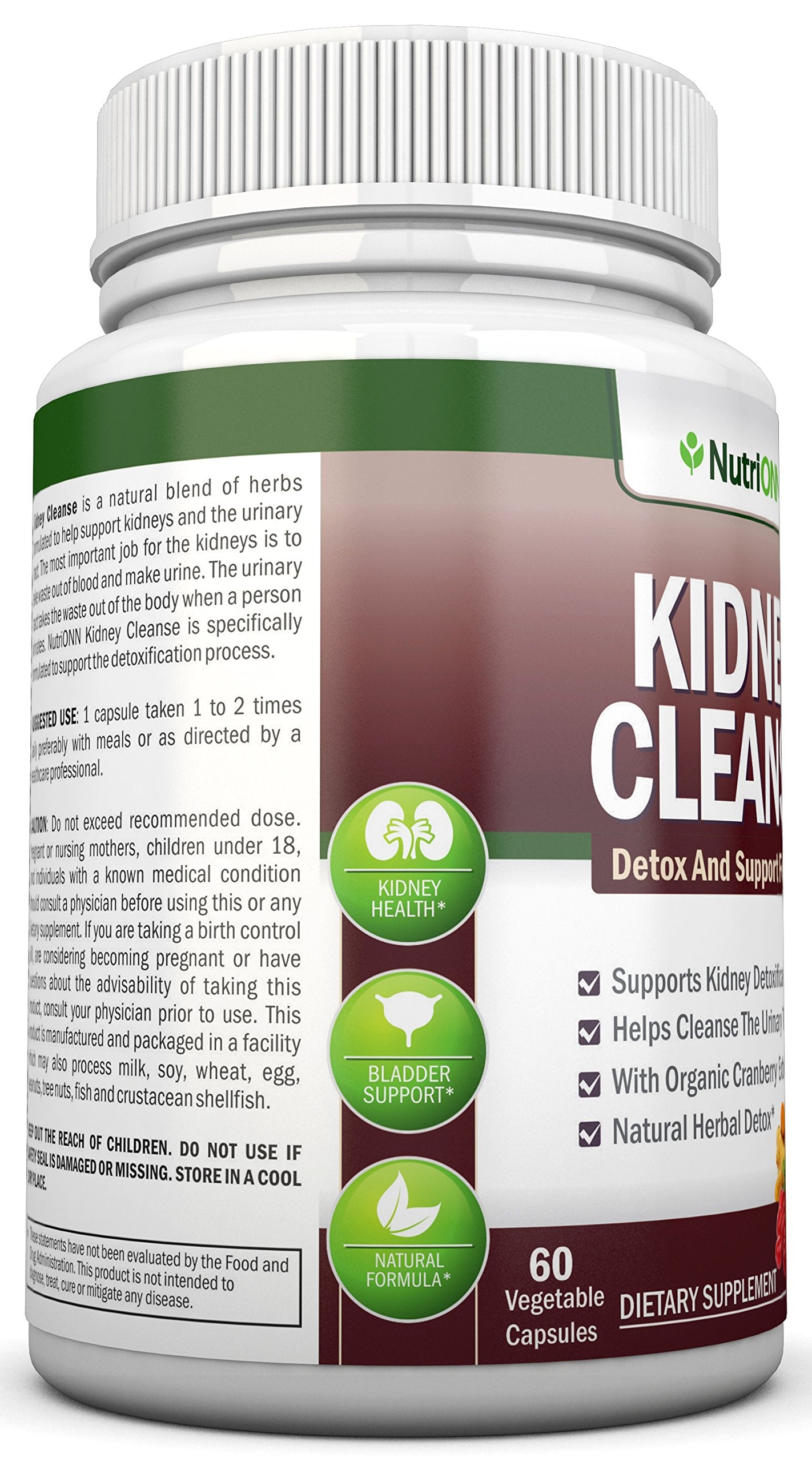 NutriONN Kidney Cleanse Capsules 60 Count