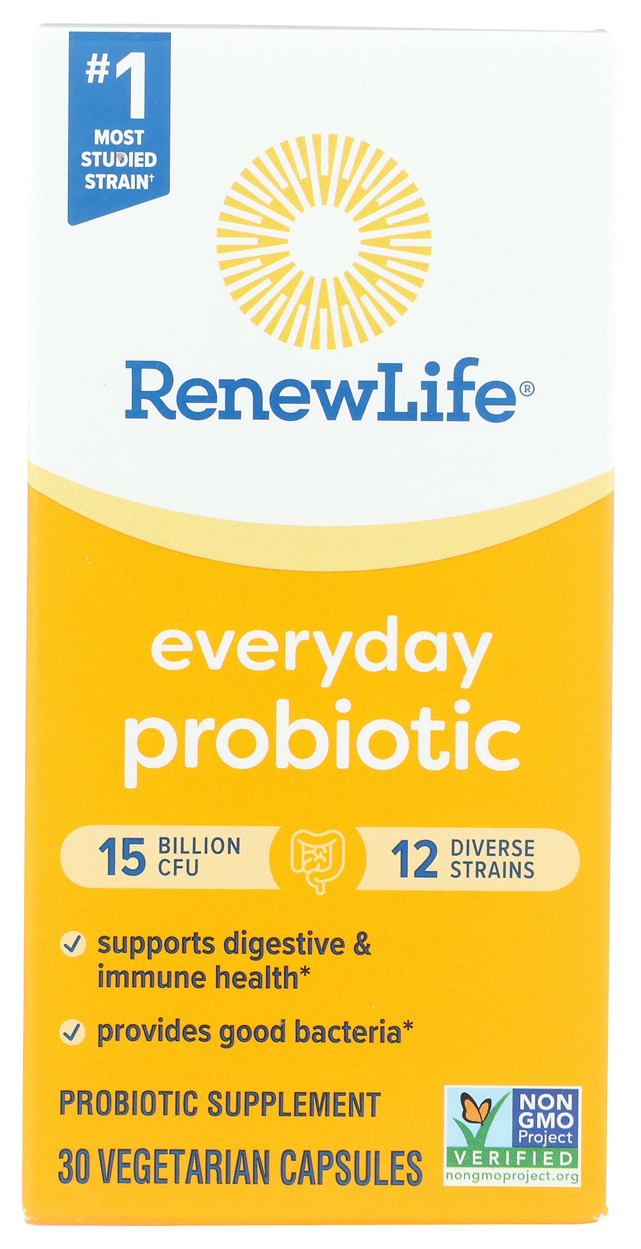 Renew Life Everyday Probiotic Capsules, 30 Count