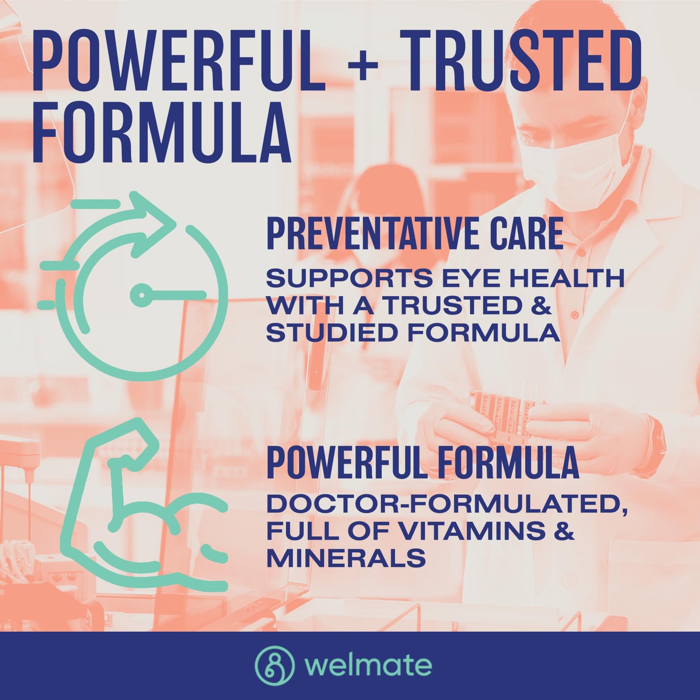 WELMATE AREDS 2 Eye Vitamin and Mineral Supplement Softgels 120-count