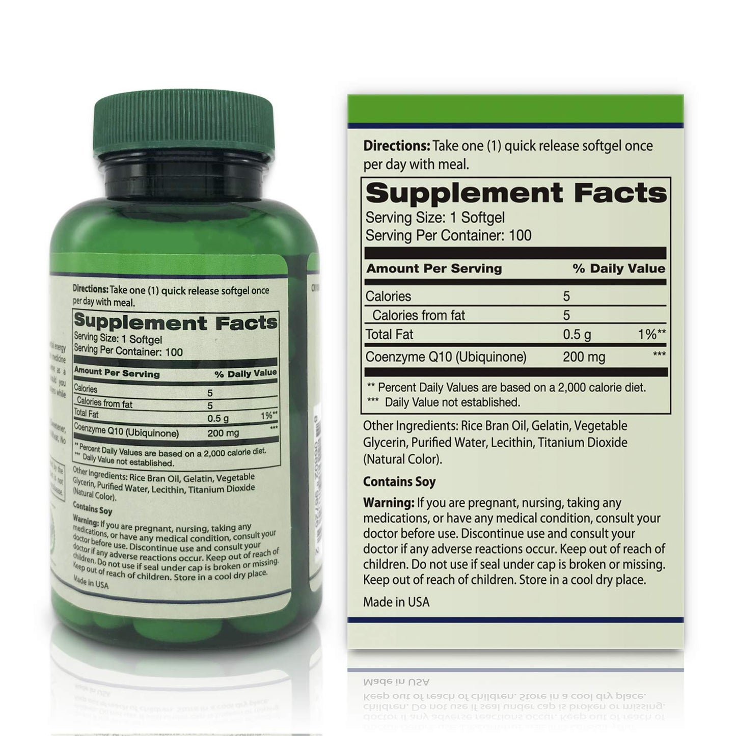 California Nutrition CoQ10 200mg Softgels, 100 Count