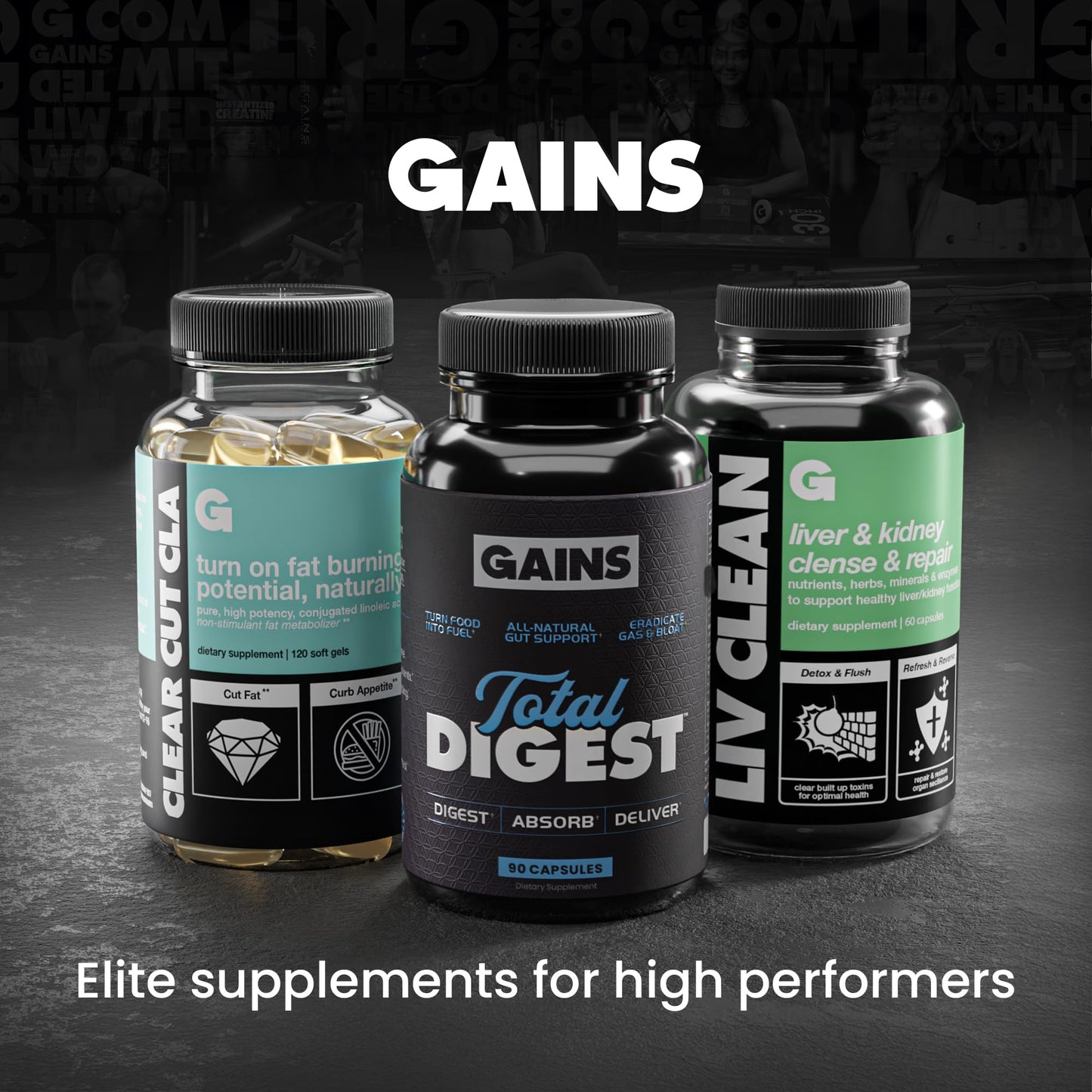 Gains in Bulk Clear Cut CLA Softgels 120 Count