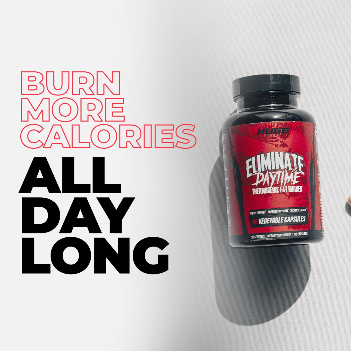 Huge Supplements Eliminate Thermogenic Fat Burner For Men Capsule 90 Count