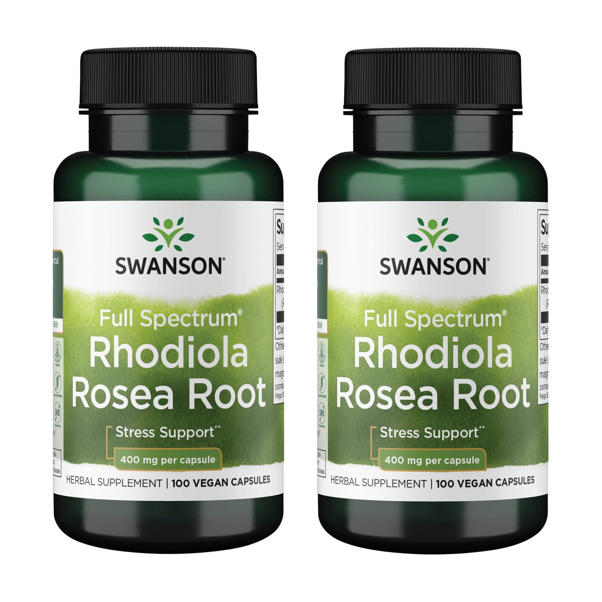 Swanson Rhodiola Rosea Root Adaptogenic Herb Supplement, Vegan Capsules, 200 Capsules