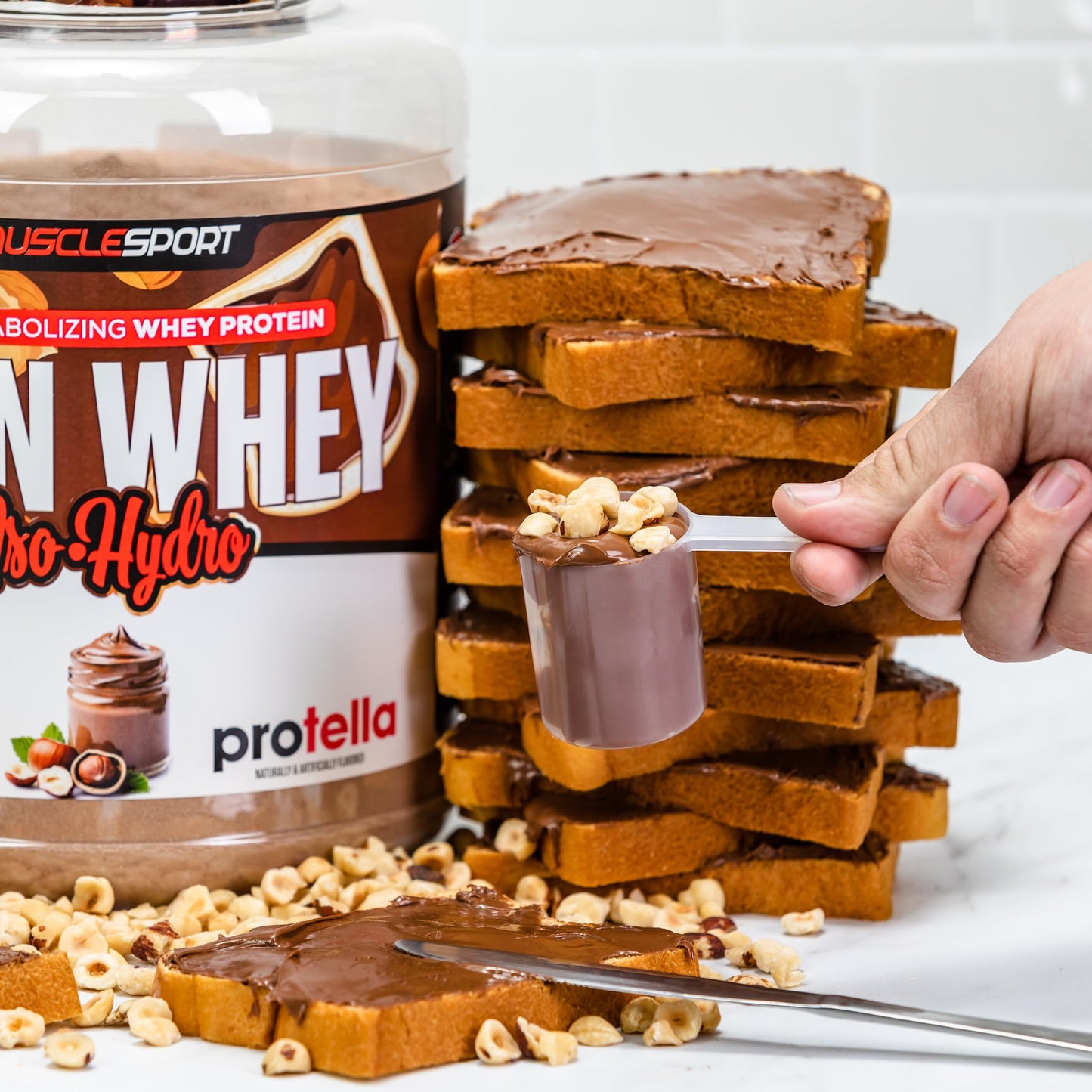 Musclesport Lean Whey Revolution Protein Powder - Whey Protein Isolate, Protella, 32 Servings