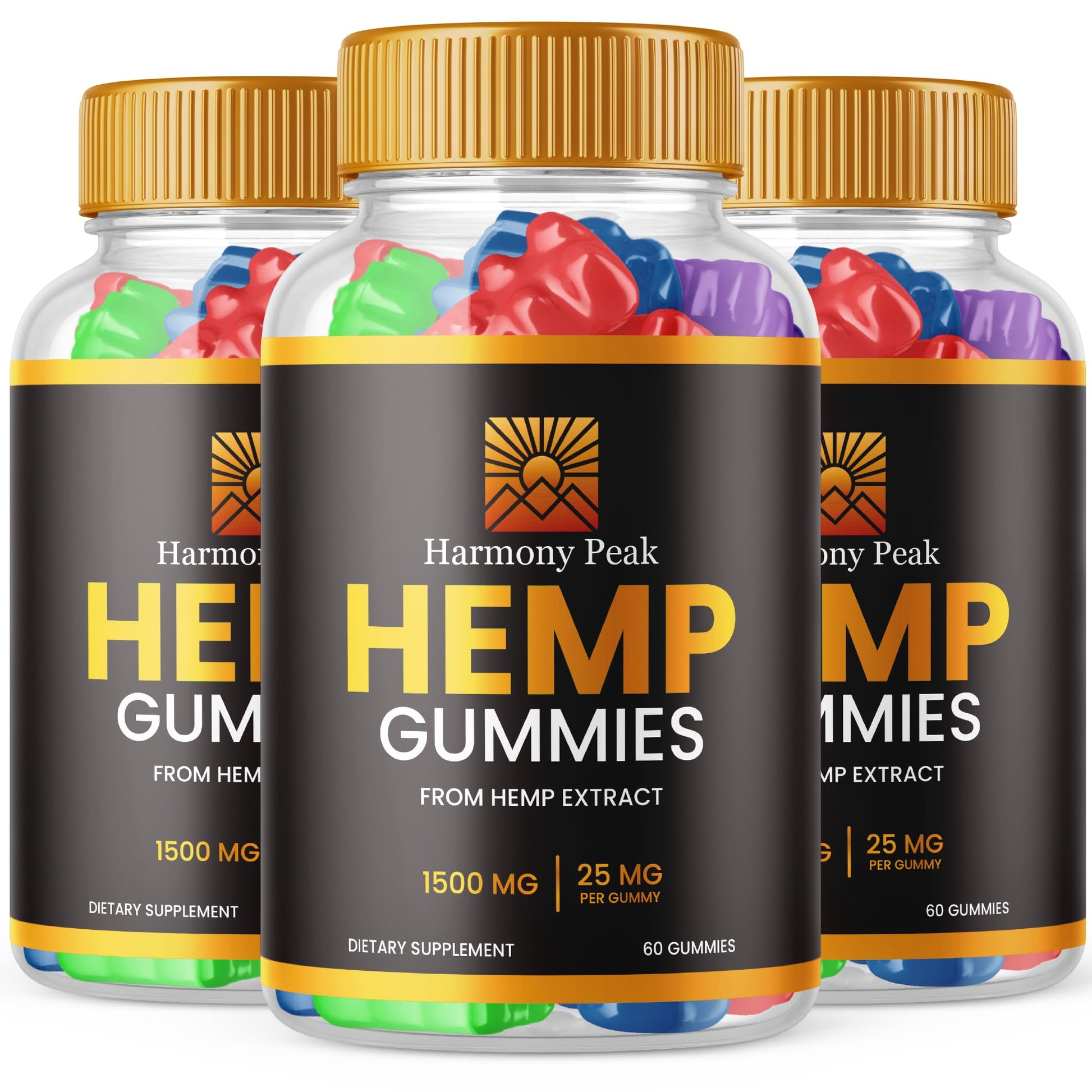 Purvia Harmony Peak Hemp Gummies, 180 Gummies